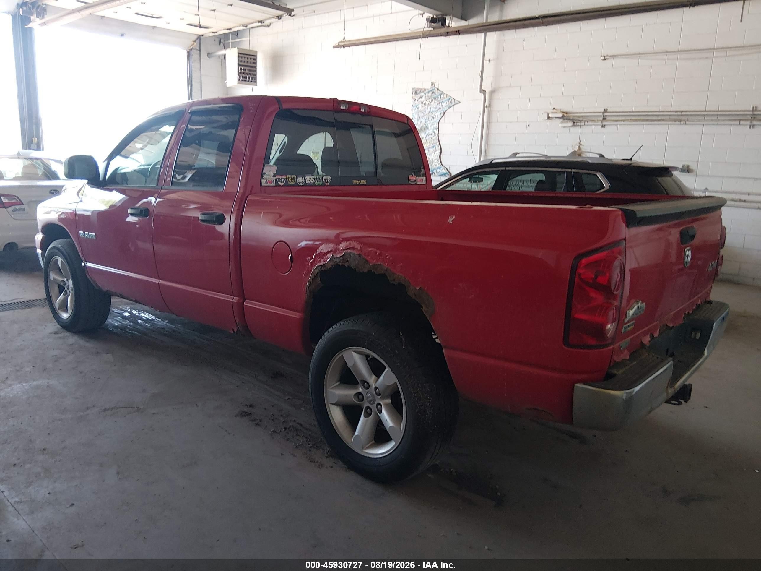 2008 Dodge Ram 1500 Slt Red vin: 1D7HU18N18S565893