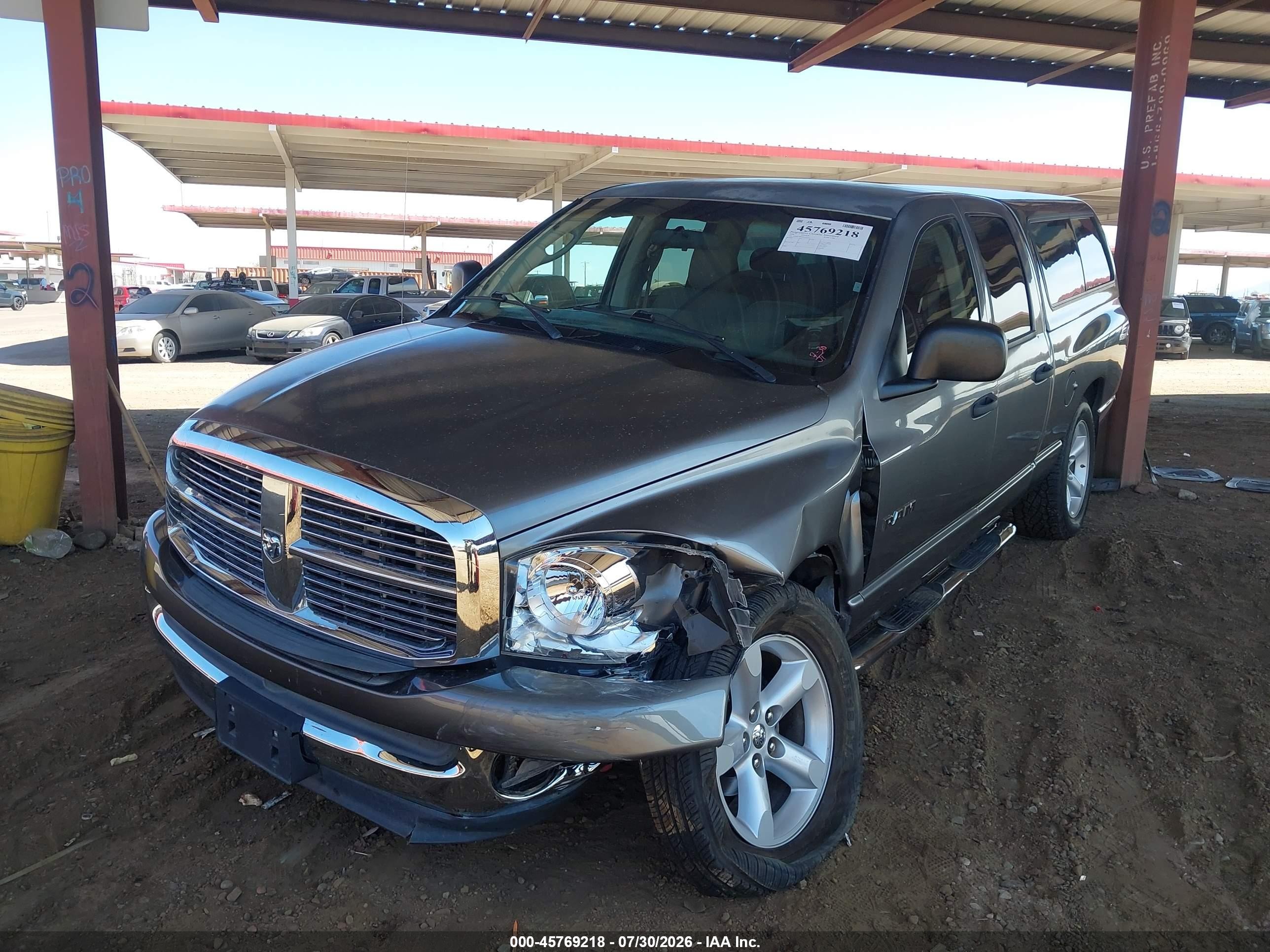 2008 Dodge Ram 1500 Slt Gray vin: 1D7HU18N28J136171