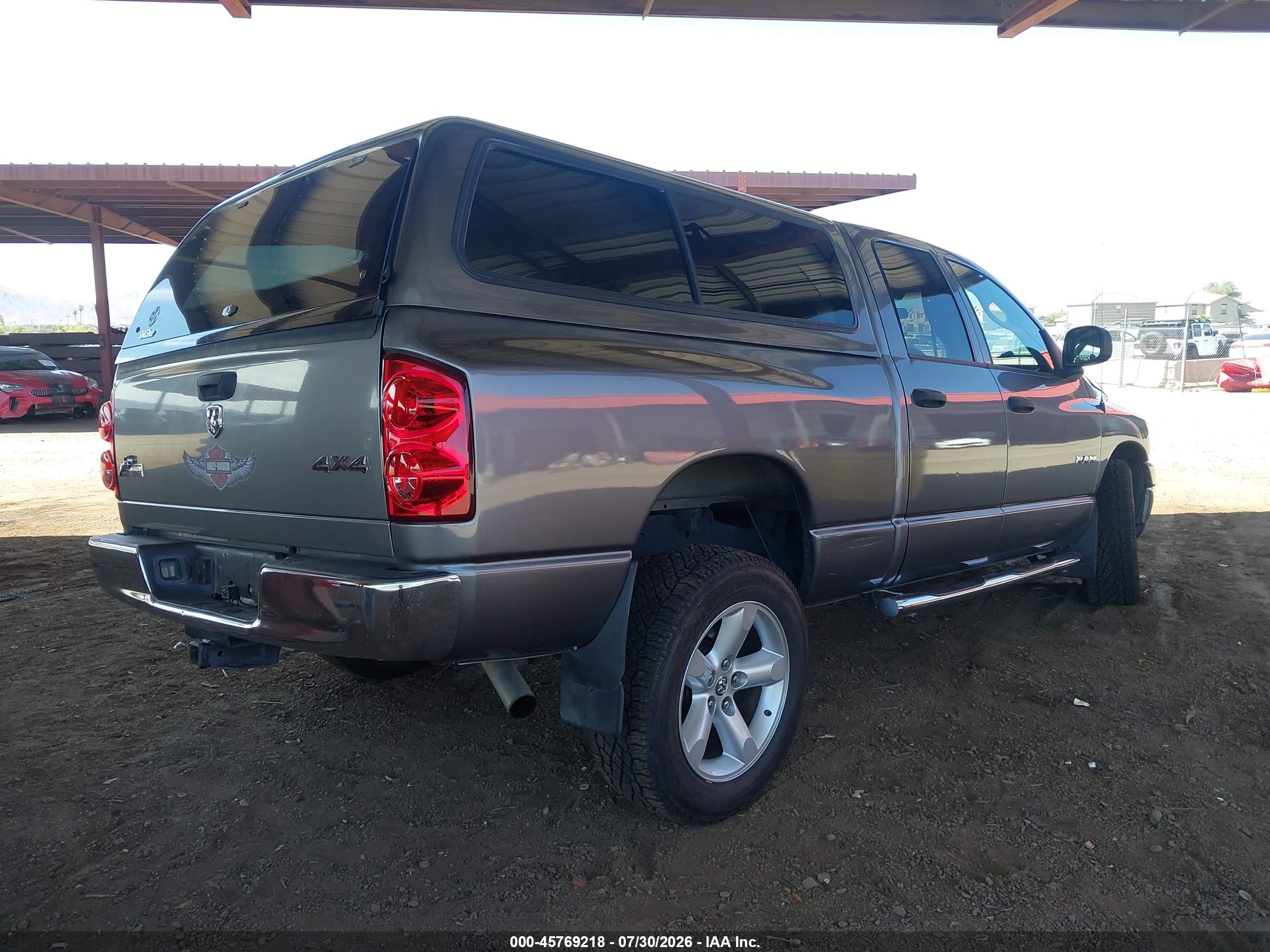 2008 Dodge Ram 1500 Slt Gray vin: 1D7HU18N28J136171