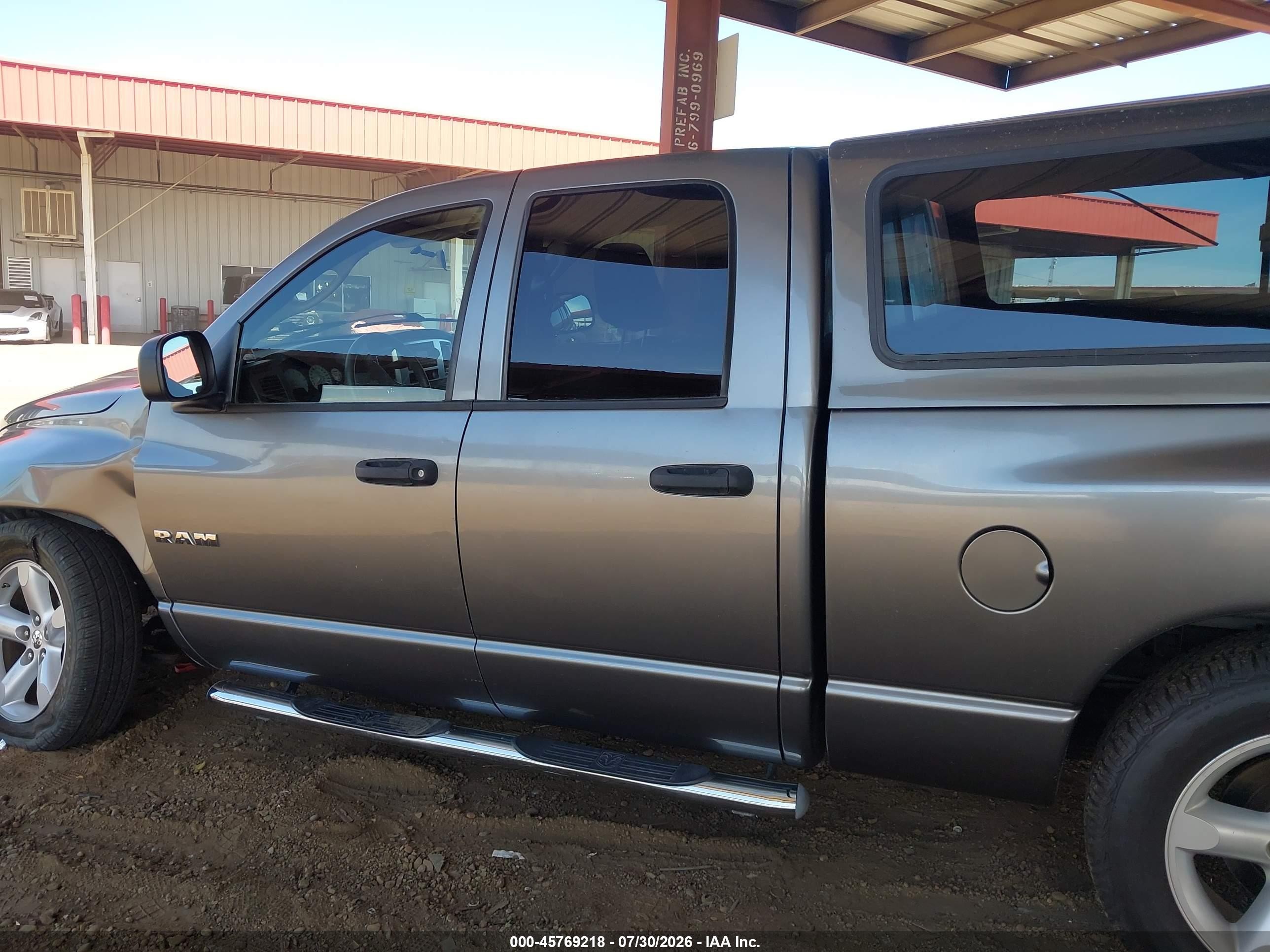 2008 Dodge Ram 1500 Slt Gray vin: 1D7HU18N28J136171