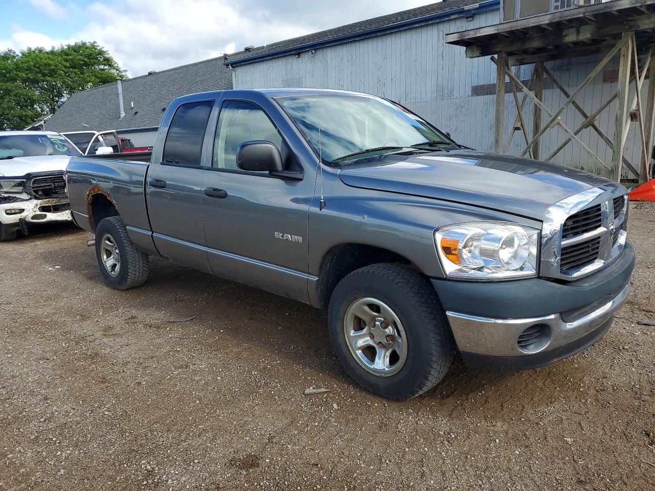 2008 Dodge Ram 1500 St Gray vin: 1D7HU18N28J207157