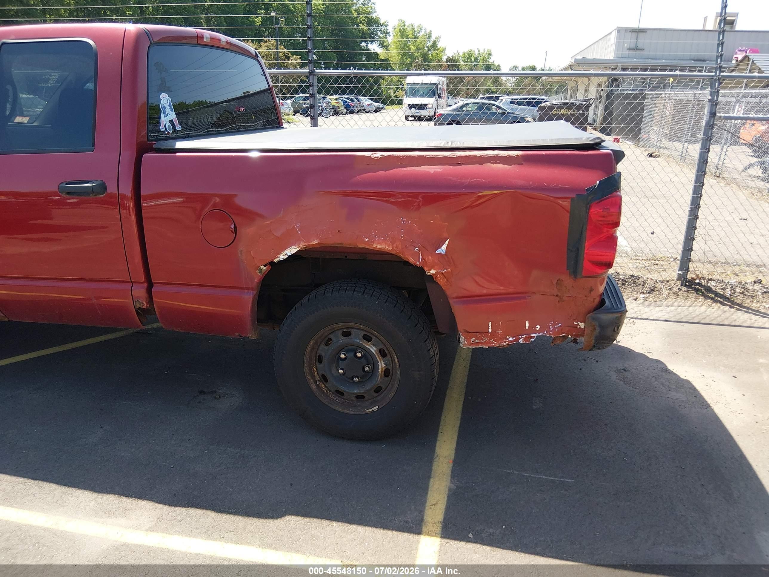 2008 Dodge Ram 1500 St/sxt Red vin: 1D7HU18N28S551436