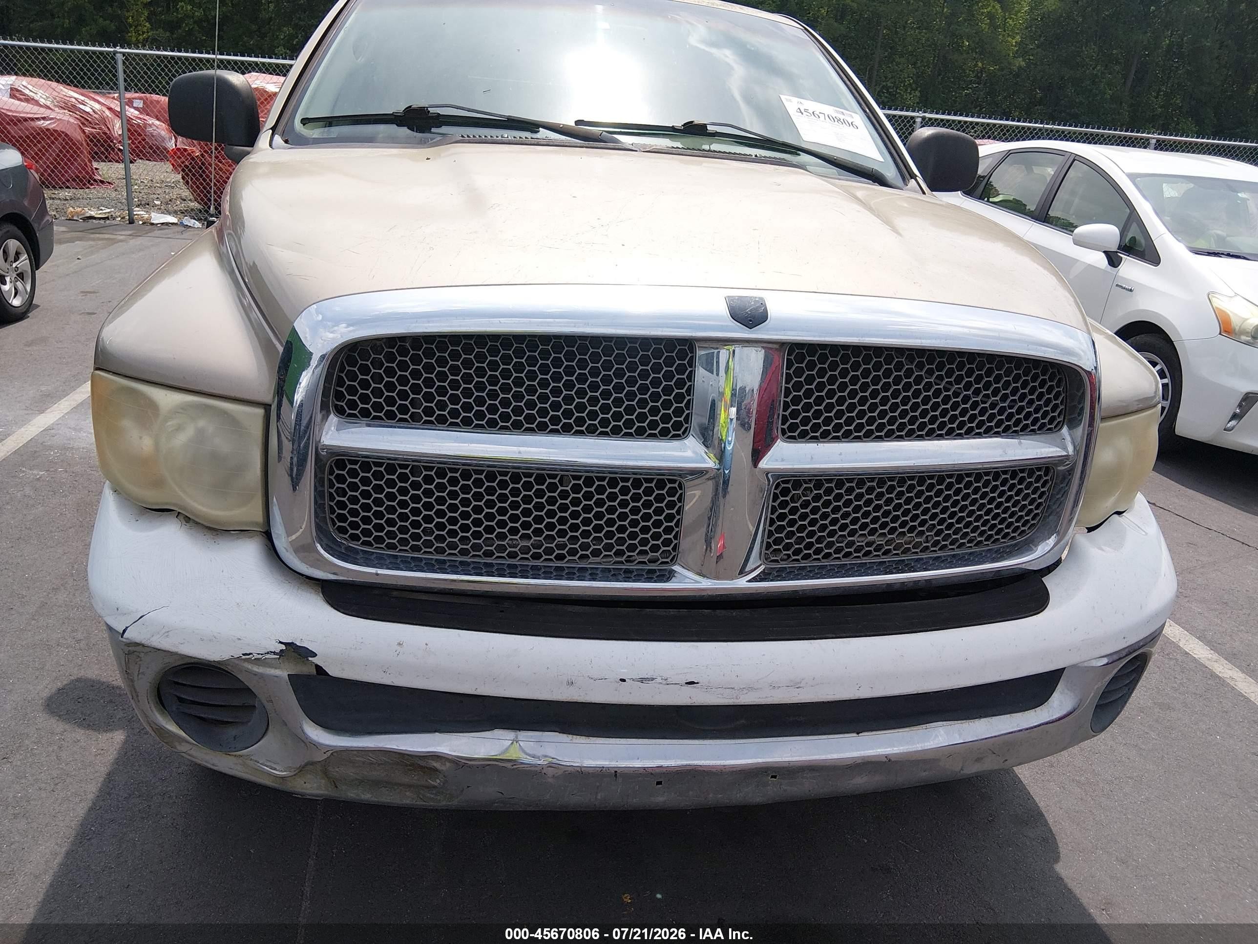 2002 Dodge Ram 1500 St White vin: 1D7HU18N32S637734