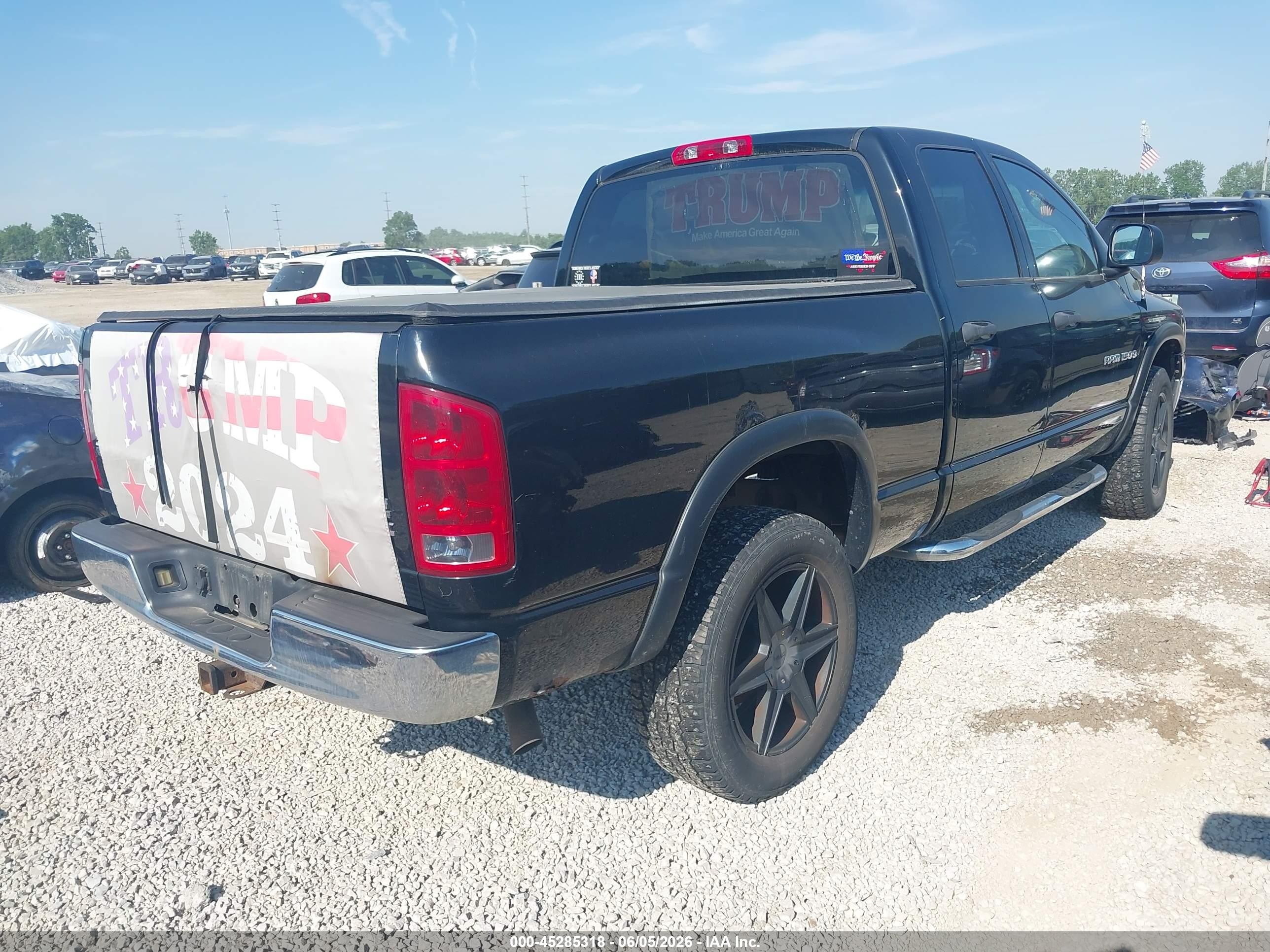 2003 Dodge Ram 1500 Slt/laramie/st Черный vin: 1D7HU18N33S286776