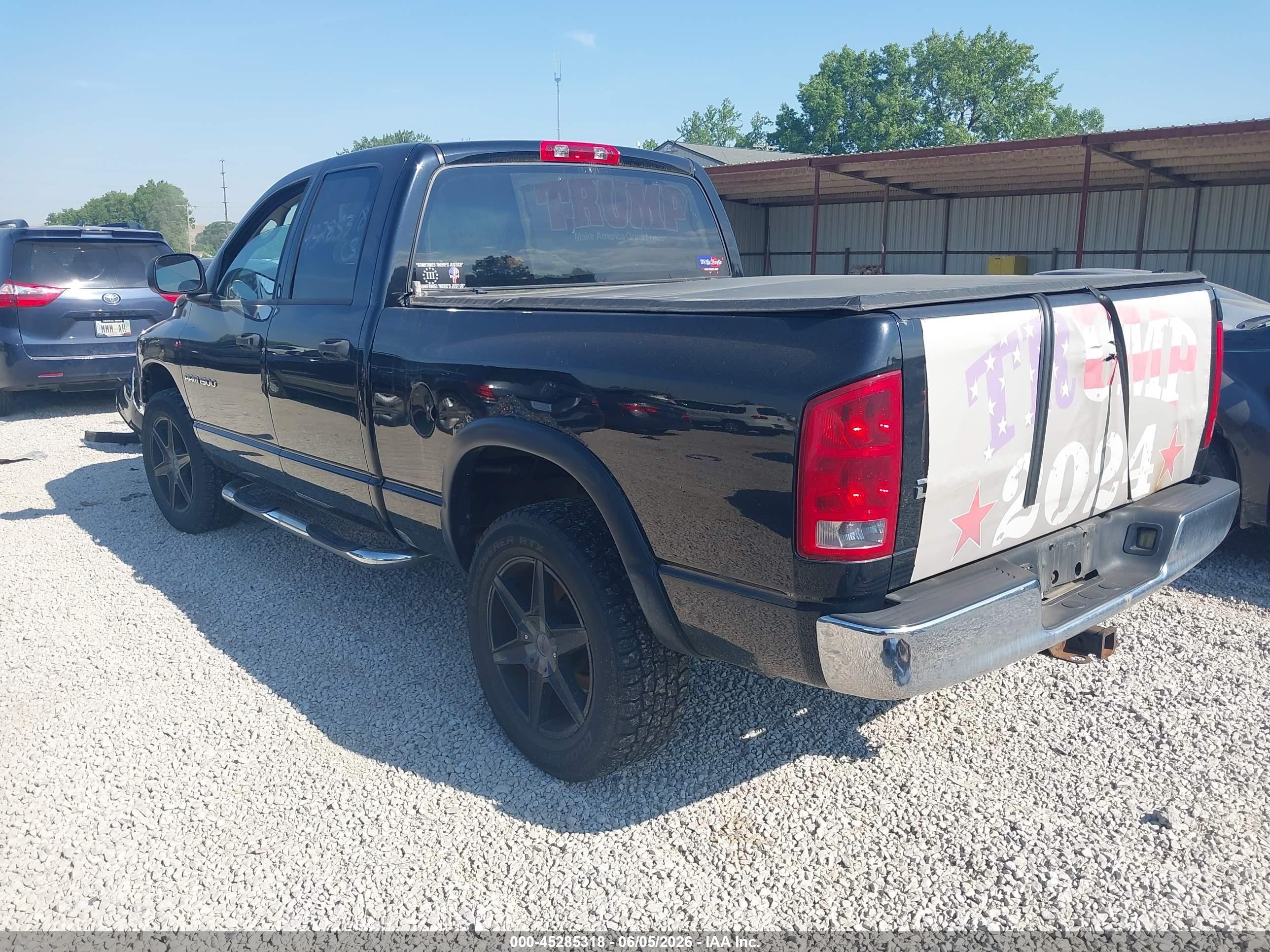 2003 Dodge Ram 1500 Slt/laramie/st Черный vin: 1D7HU18N33S286776