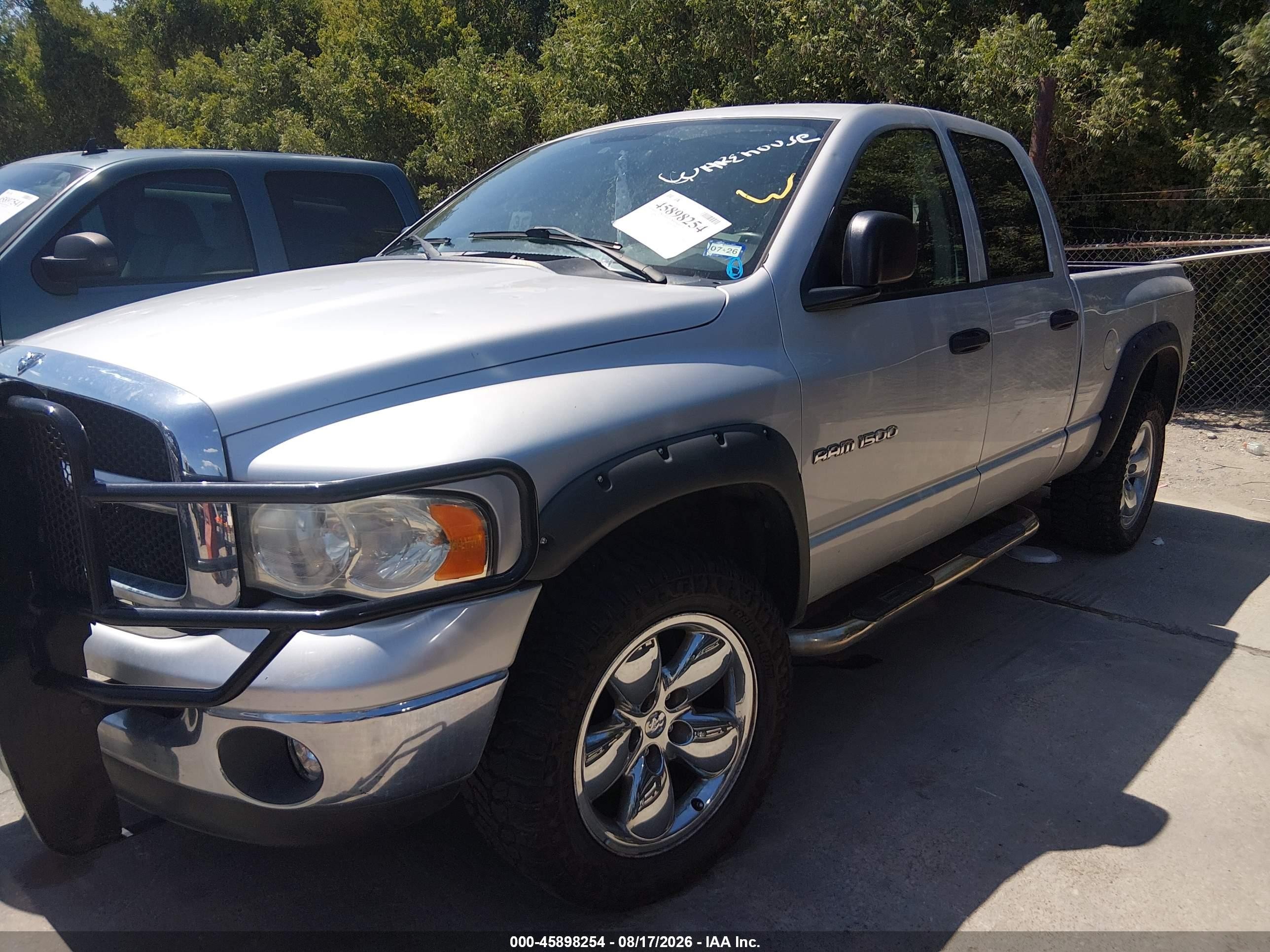 2005 Dodge Ram 1500 Slt/laramie Серебряный vin: 1D7HU18N35S280303