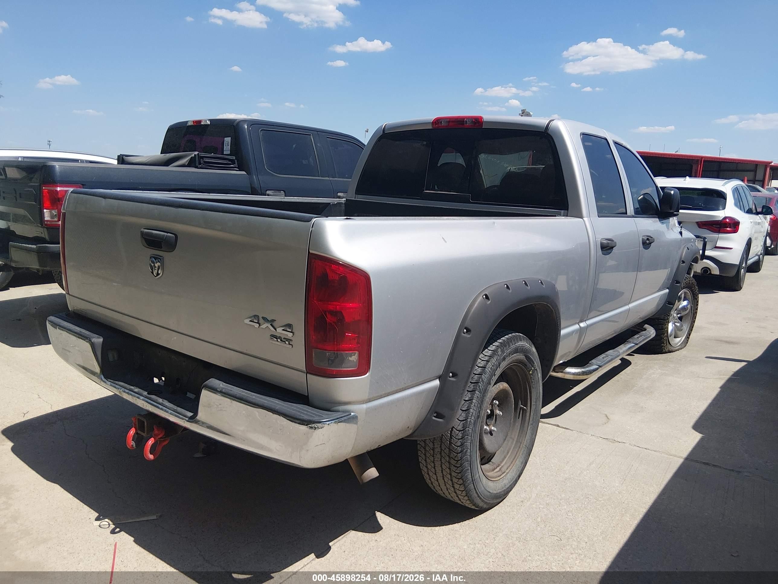 2005 Dodge Ram 1500 Slt/laramie Серебряный vin: 1D7HU18N35S280303