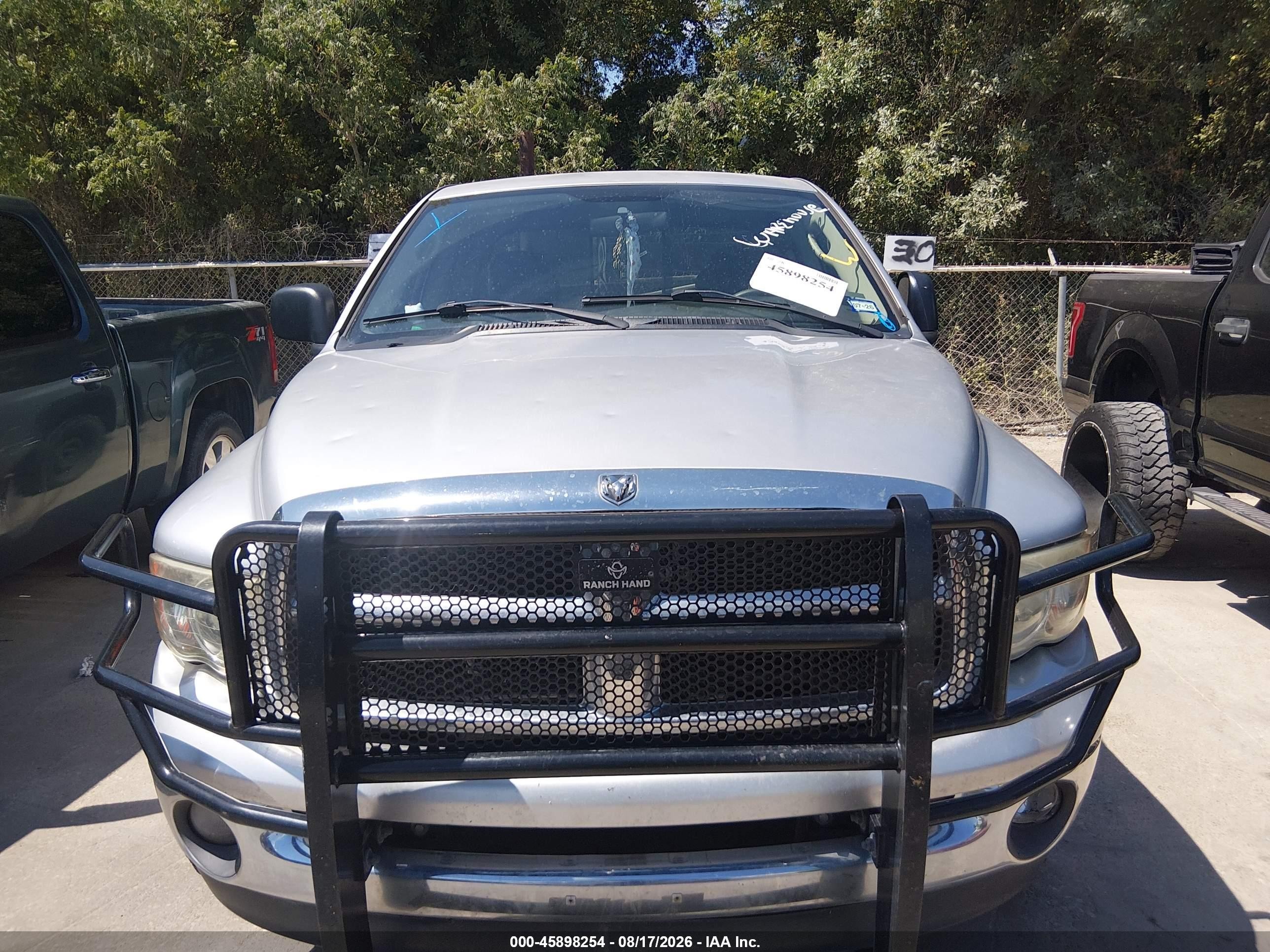 2005 Dodge Ram 1500 Slt/laramie Серебряный vin: 1D7HU18N35S280303