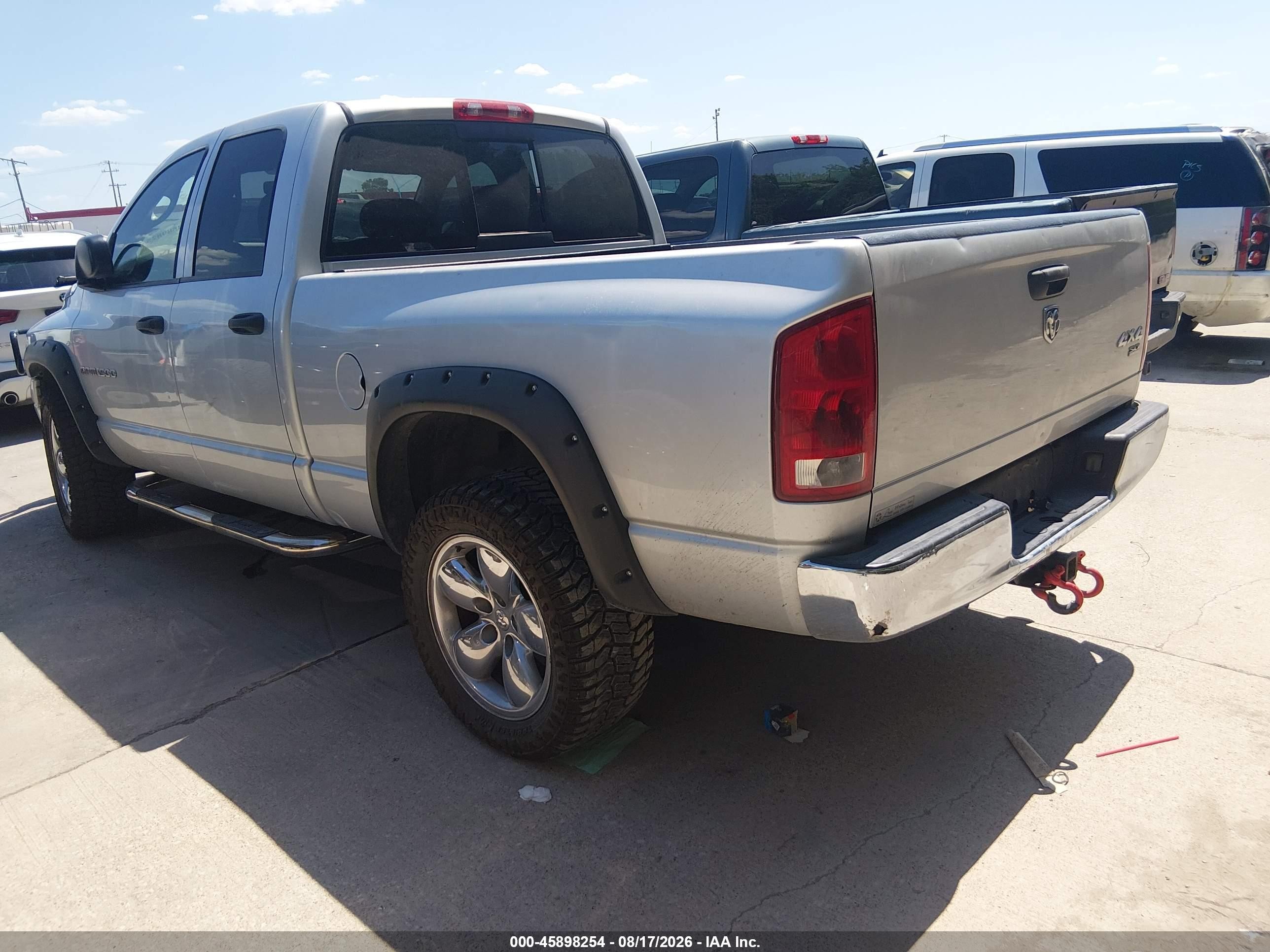 2005 Dodge Ram 1500 Slt/laramie Серебряный vin: 1D7HU18N35S280303