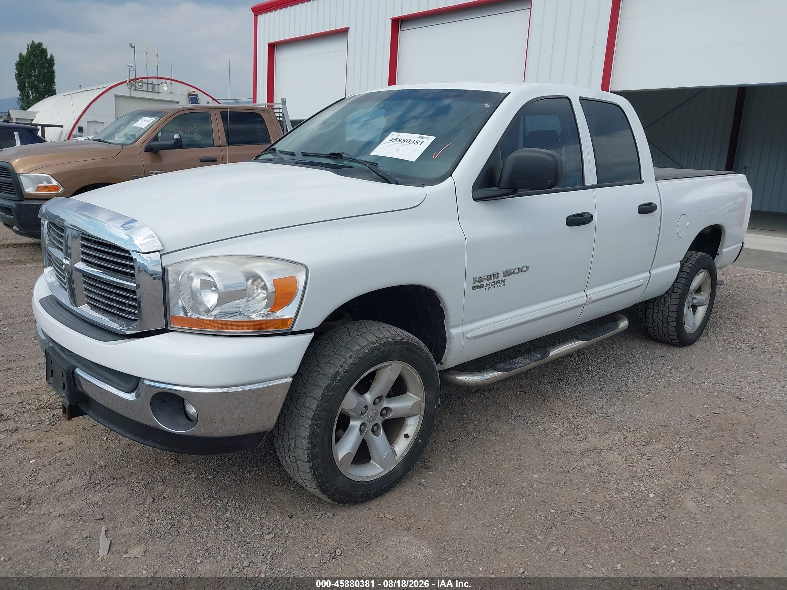 2006 Dodge Ram 1500 Slt/trx4 Off Road/sport White vin: 1D7HU18N36J226121