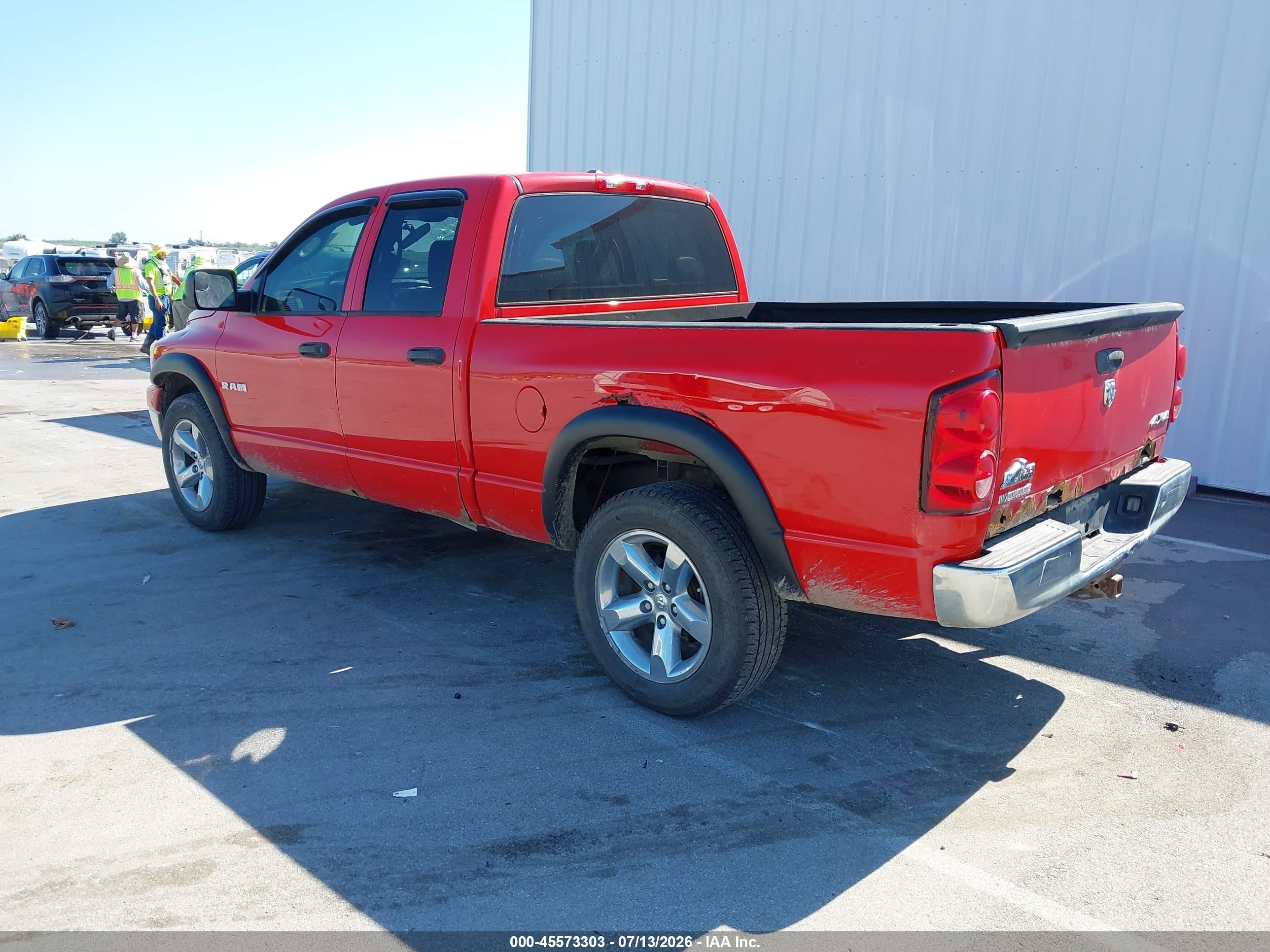 2008 Dodge Ram 1500 Slt Red vin: 1D7HU18N38S614530