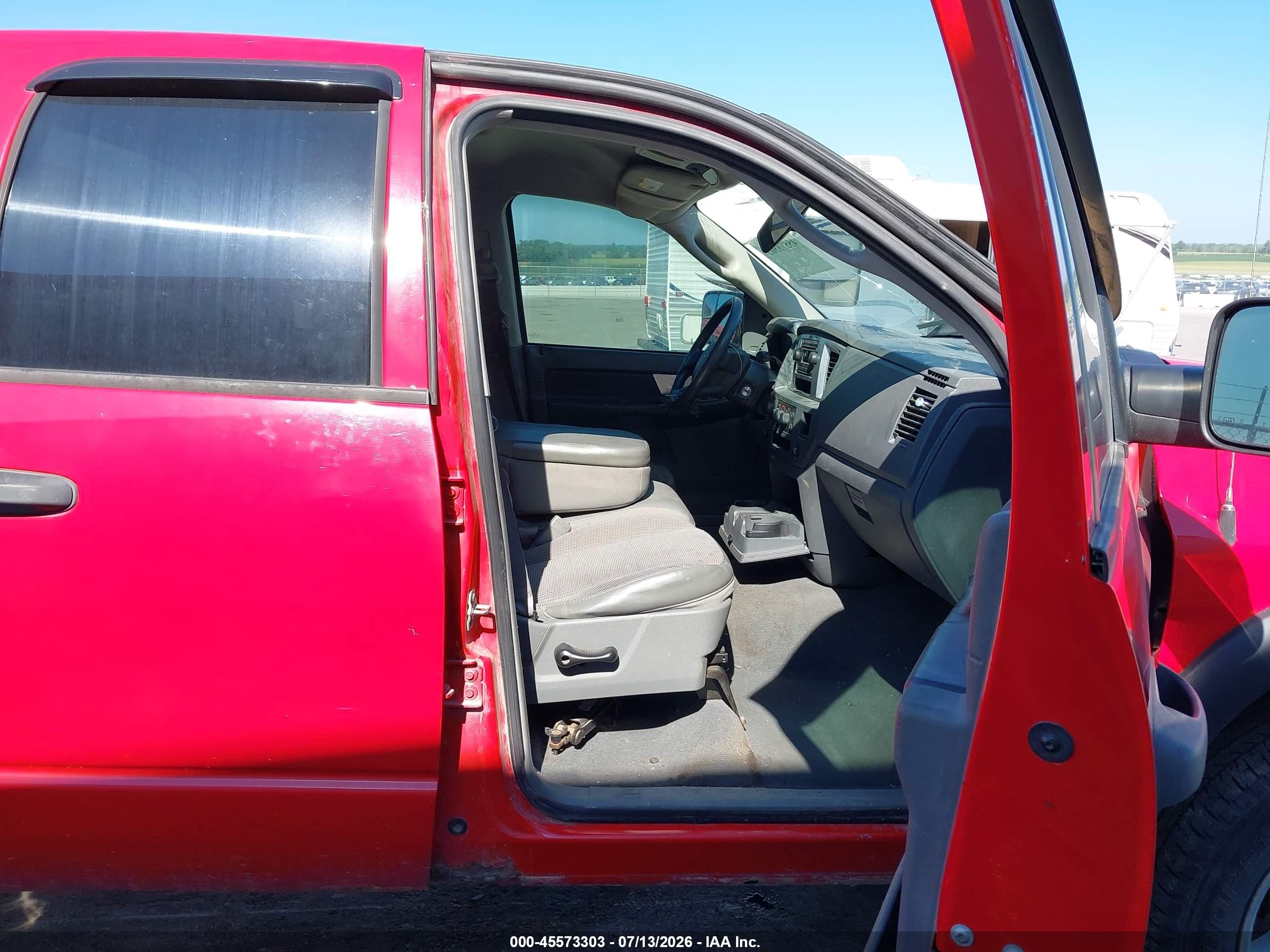 2008 Dodge Ram 1500 Slt Red vin: 1D7HU18N38S614530