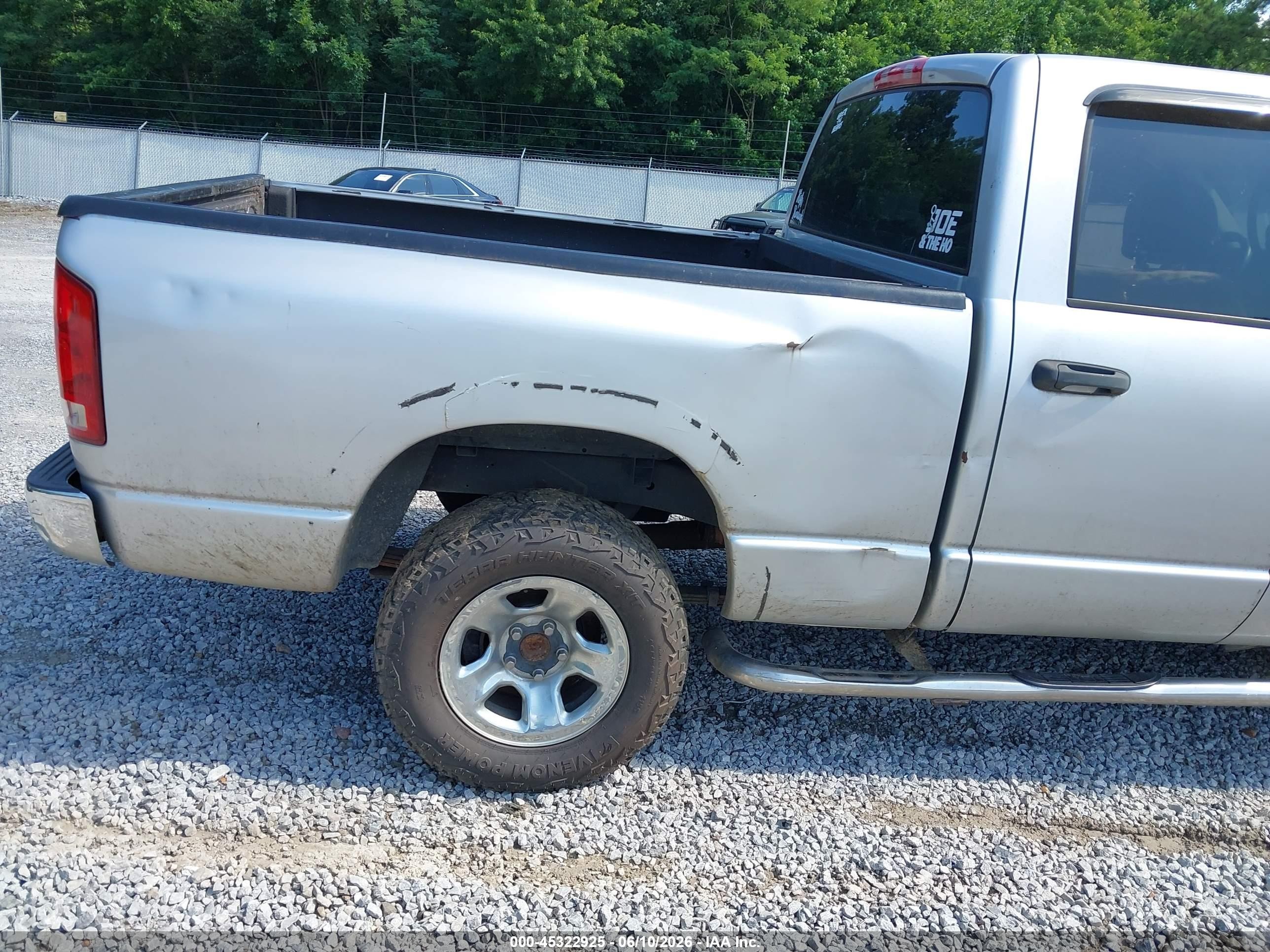 2004 Dodge Ram 1500 Slt/laramie Silver vin: 1D7HU18N44J217389
