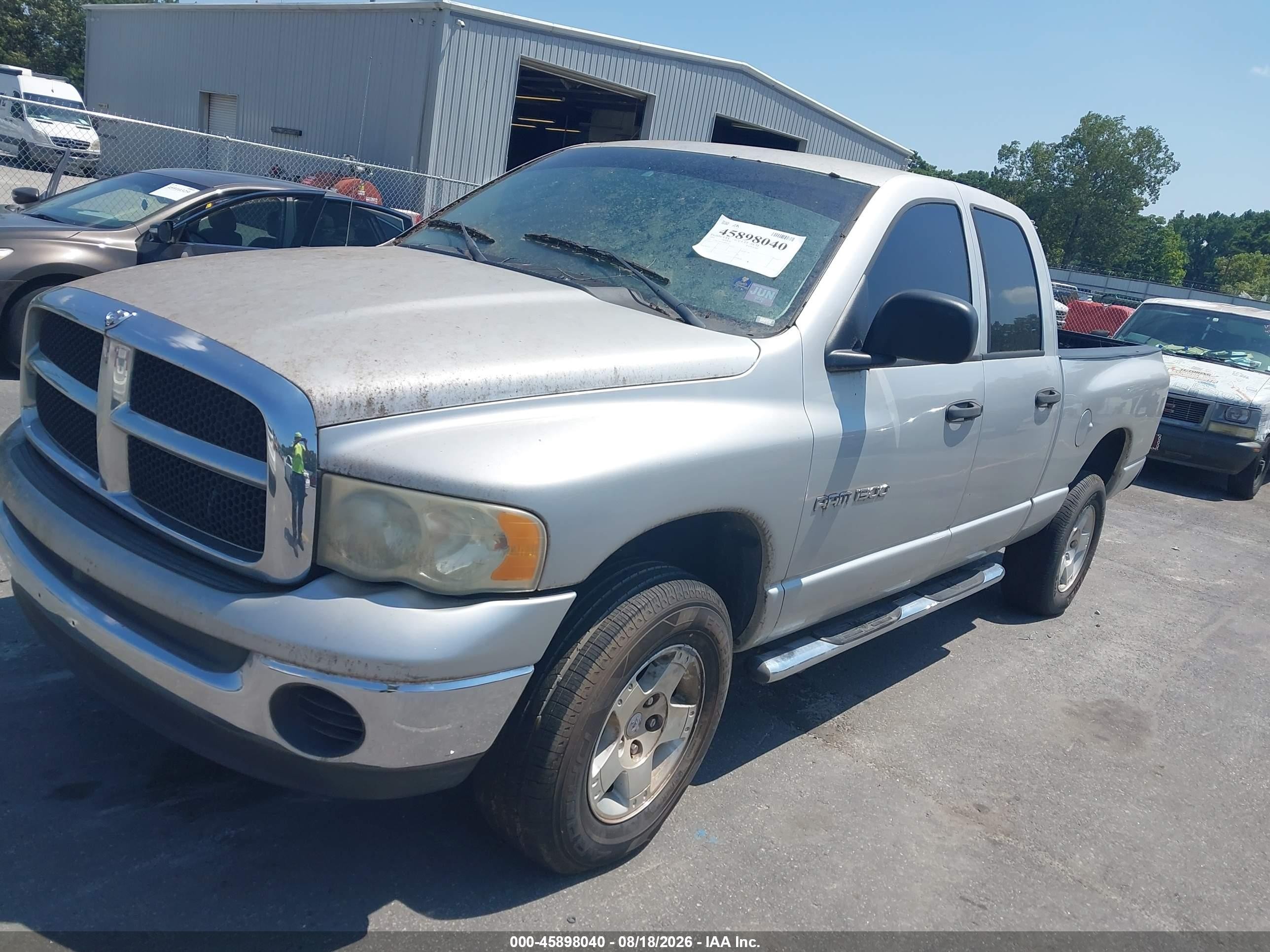 2004 Dodge Ram 1500 Slt/laramie Silver vin: 1D7HU18N44S646297