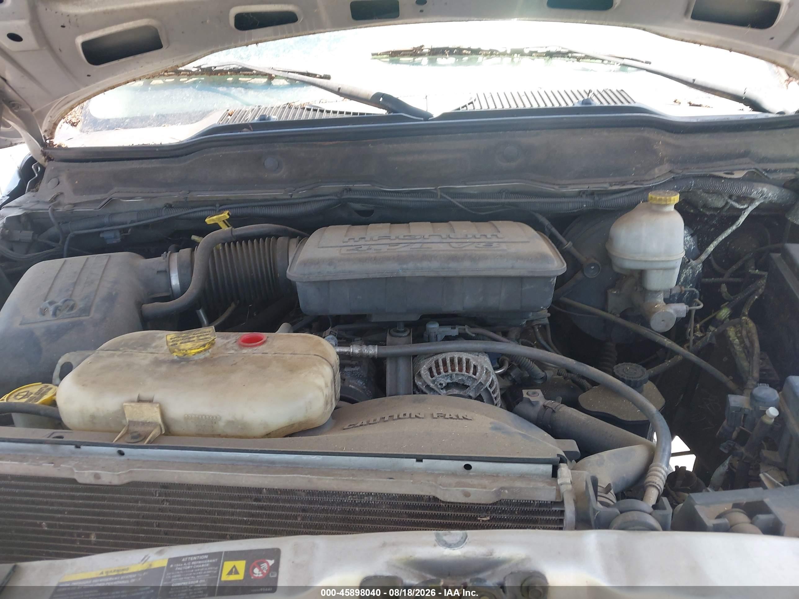 2004 Dodge Ram 1500 Slt/laramie Silver vin: 1D7HU18N44S646297
