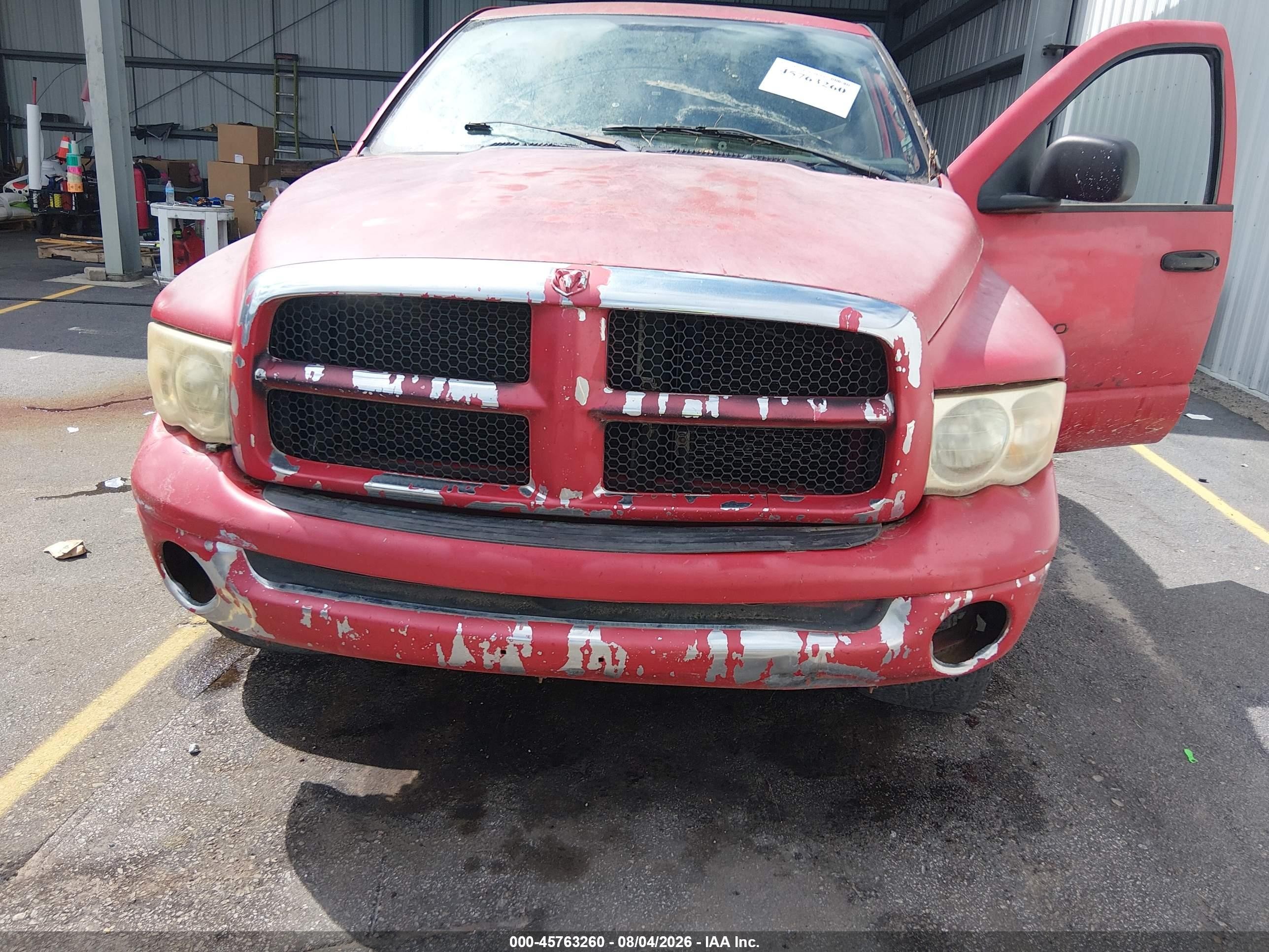 2005 Dodge Ram 1500 Slt/laramie Red vin: 1D7HU18N45J531948