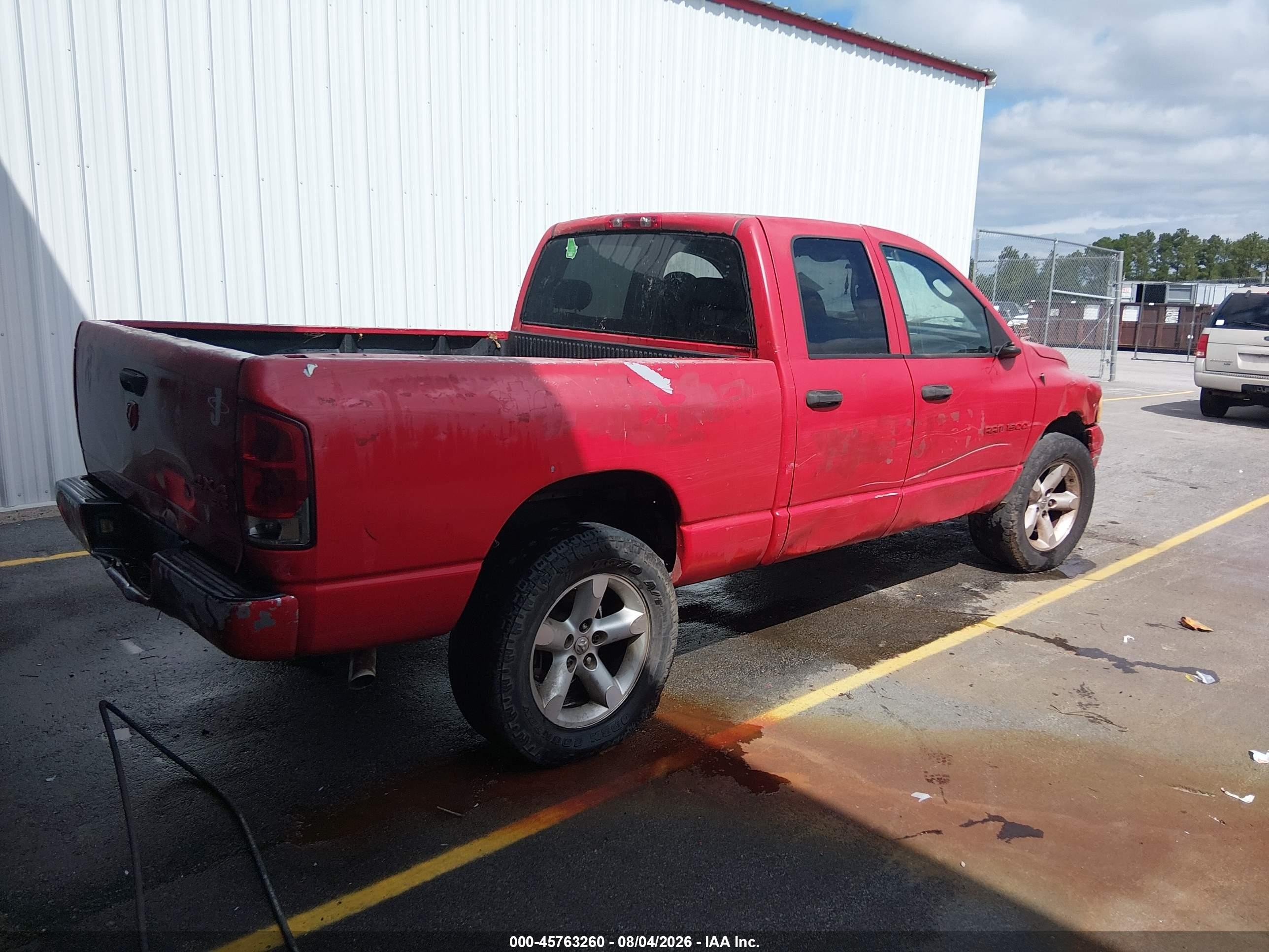 2005 Dodge Ram 1500 Slt/laramie Red vin: 1D7HU18N45J531948