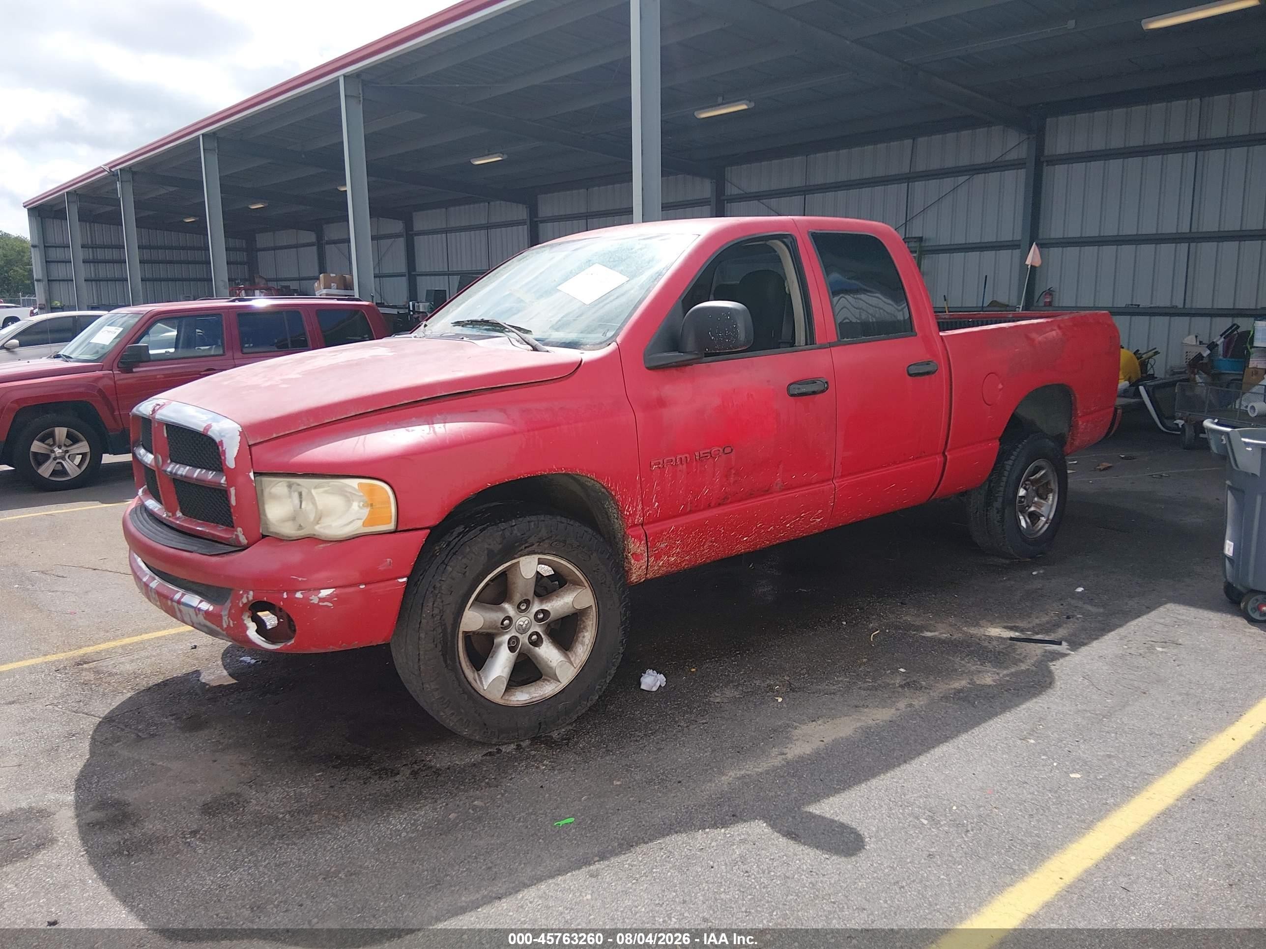 2005 Dodge Ram 1500 Slt/laramie Red vin: 1D7HU18N45J531948