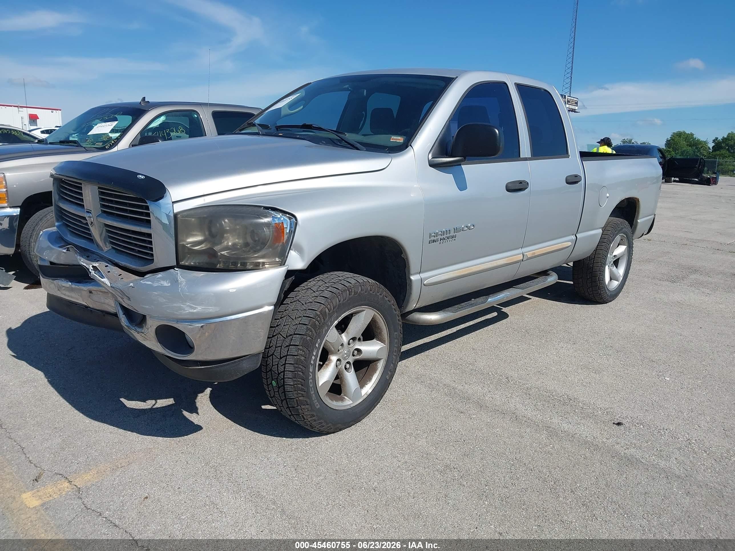 2006 Dodge Ram 1500 Slt/trx4 Off Road/sport Silver vin: 1D7HU18N46J142695