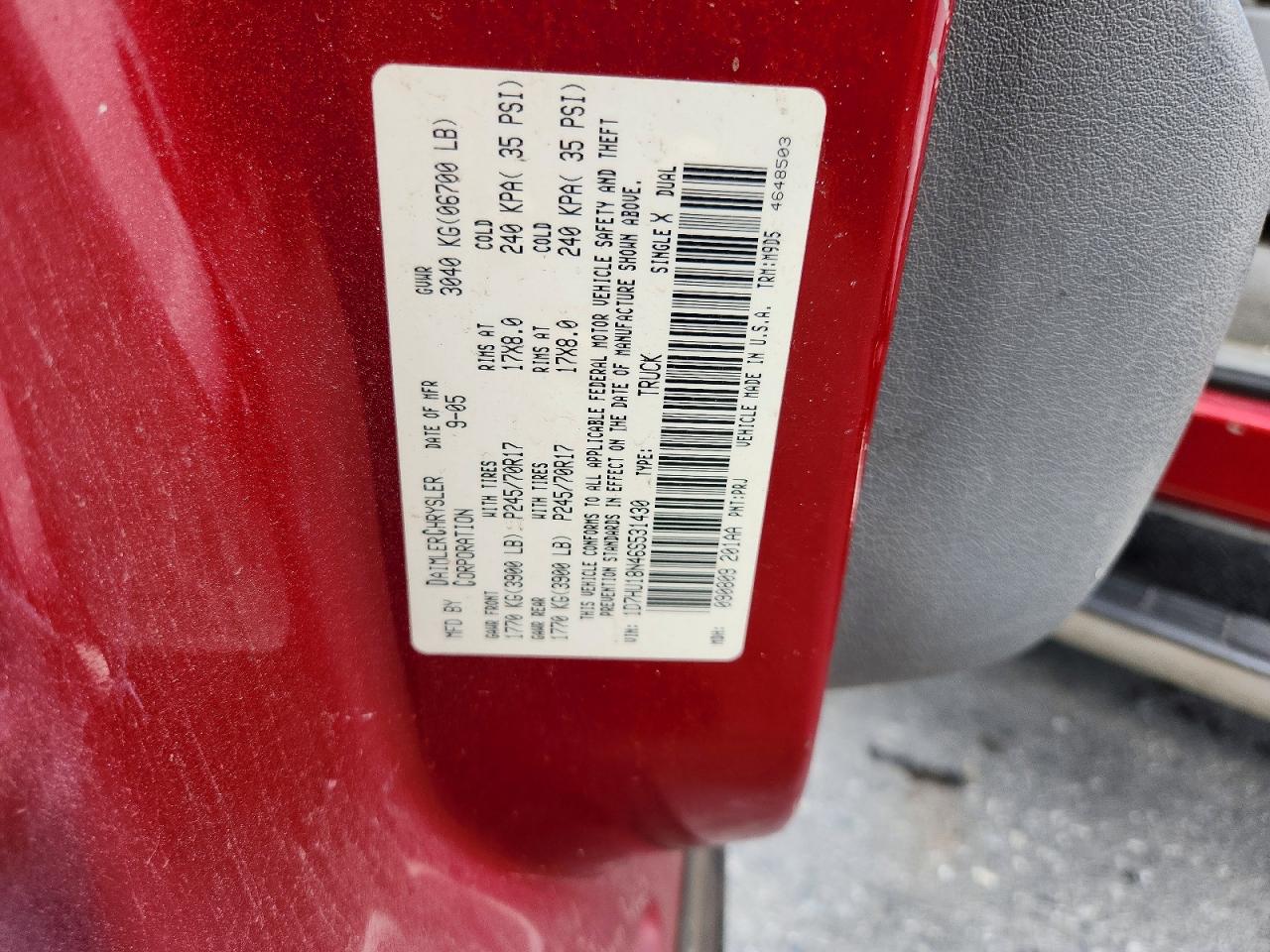 2006 Dodge Ram 1500 St White vin: 1D7HU18N46S531430