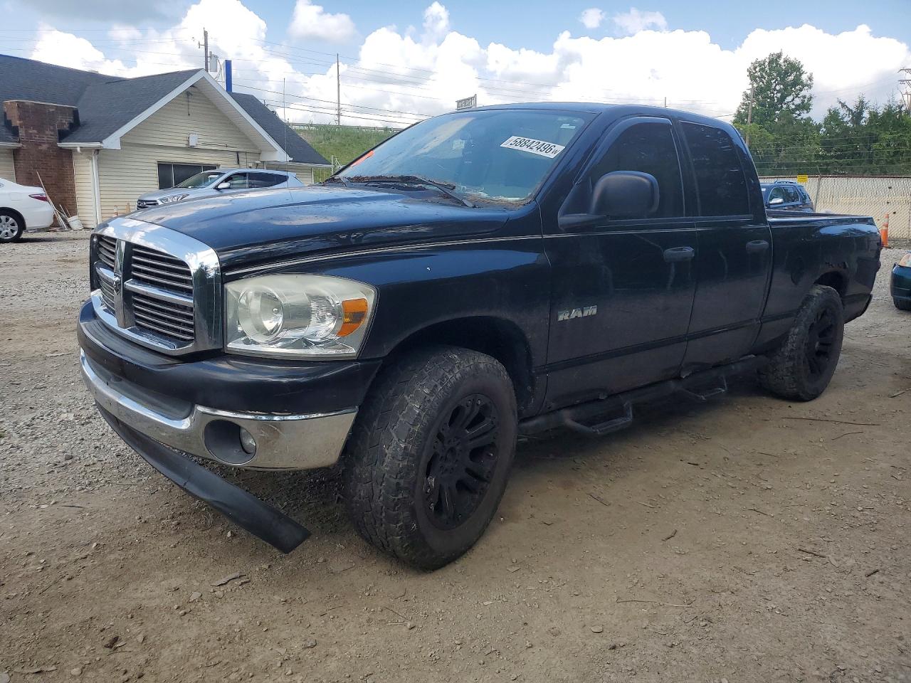2008 Dodge Ram 1500 St Black vin: 1D7HU18N48S524044