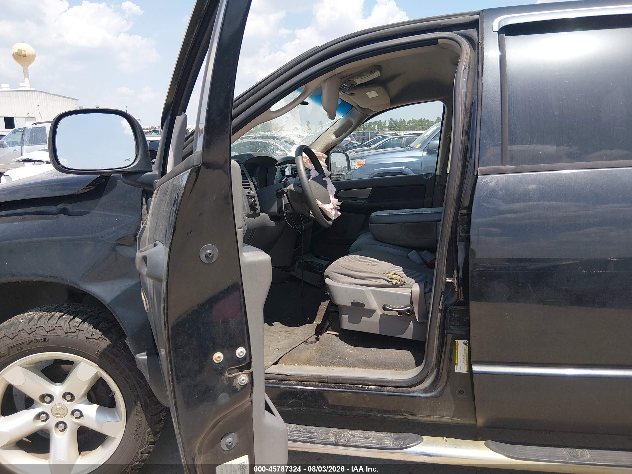 2008 Dodge Ram 1500 Slt Black vin: 1D7HU18N48S559795