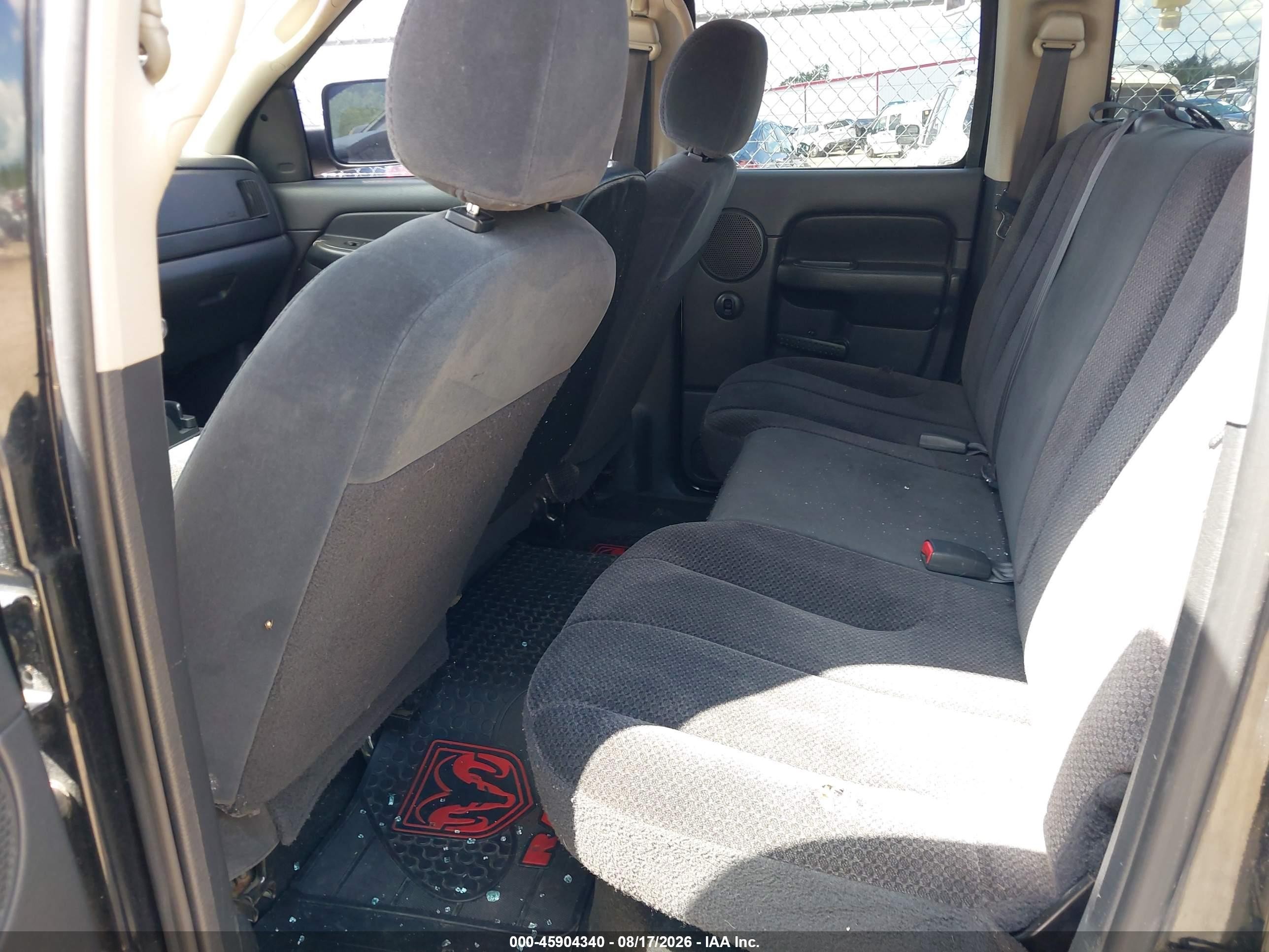 2002 Dodge Ram 1500 St Black vin: 1D7HU18N52S654888