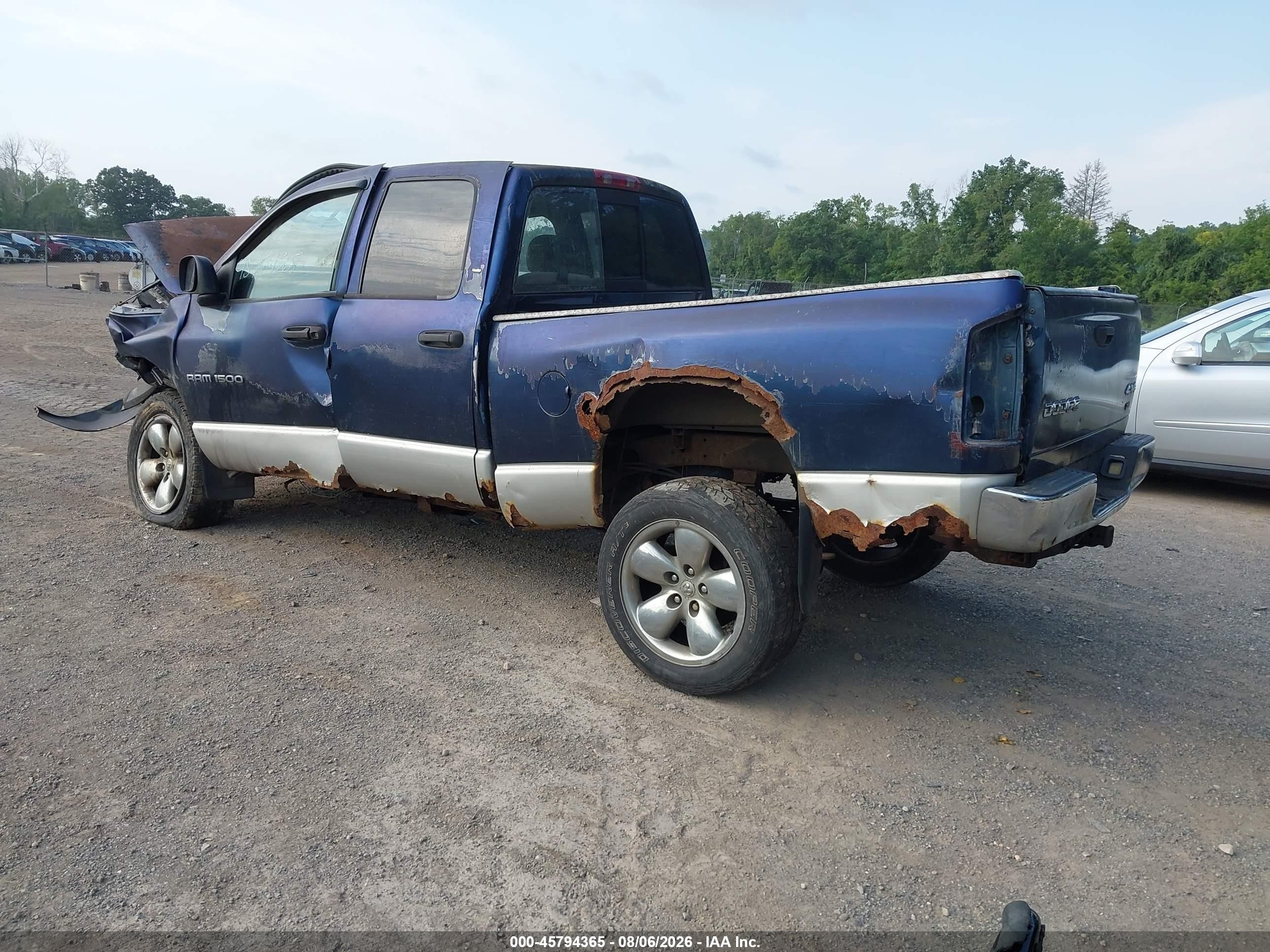 2003 Dodge Ram 1500 Slt/laramie/st Blue vin: 1D7HU18N53S280302