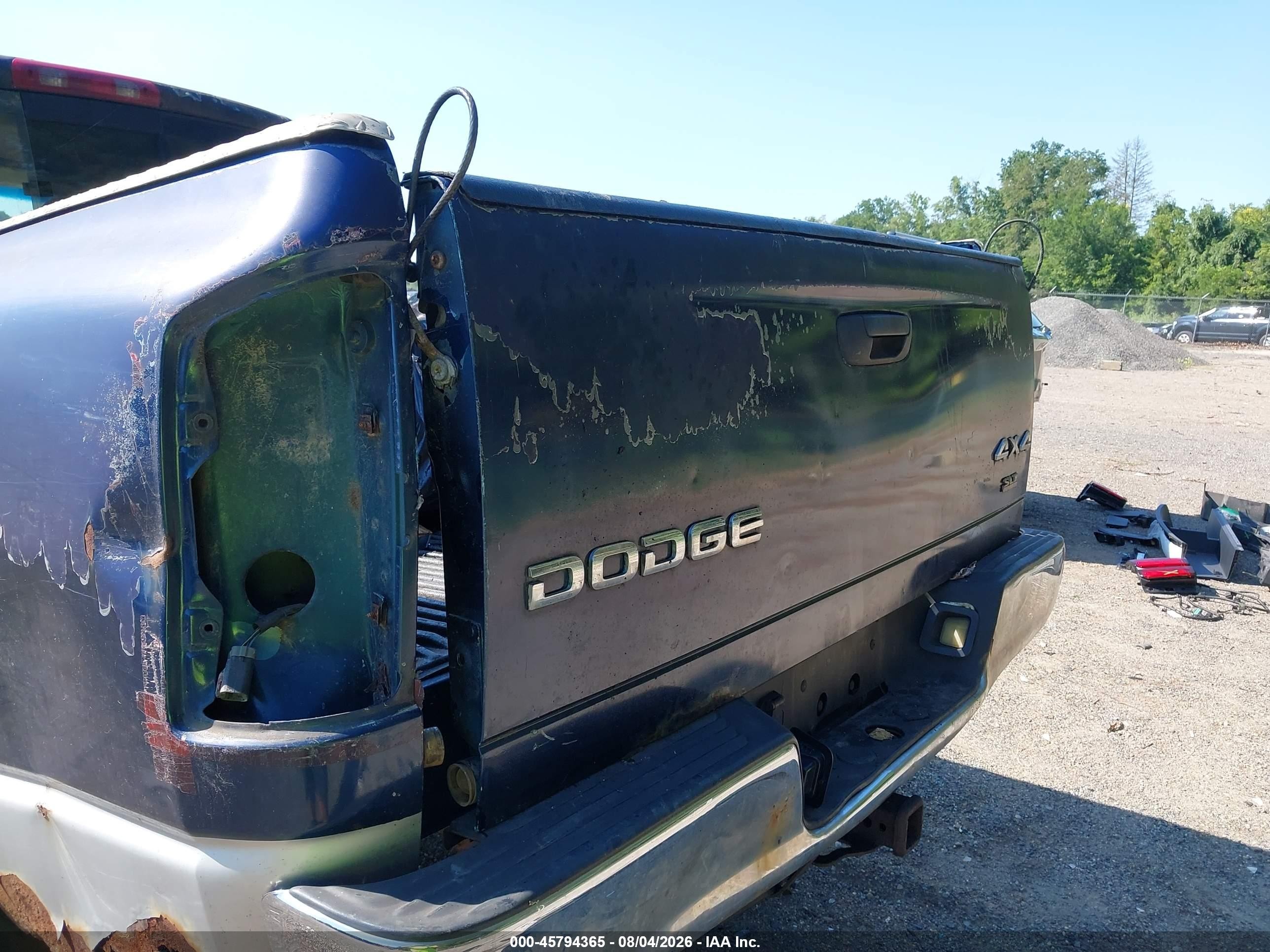2003 Dodge Ram 1500 Slt/laramie/st Blue vin: 1D7HU18N53S280302