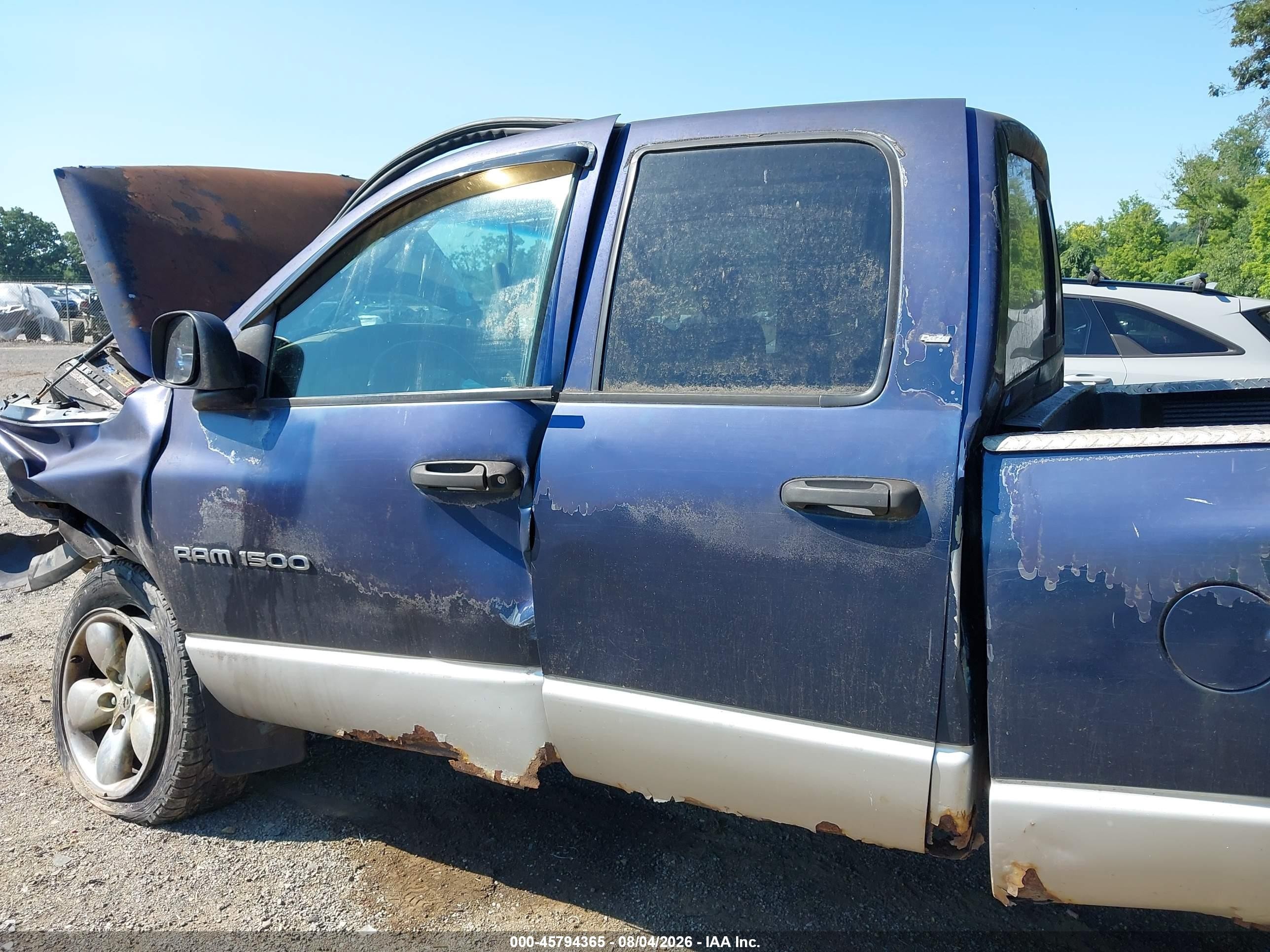 2003 Dodge Ram 1500 Slt/laramie/st Blue vin: 1D7HU18N53S280302