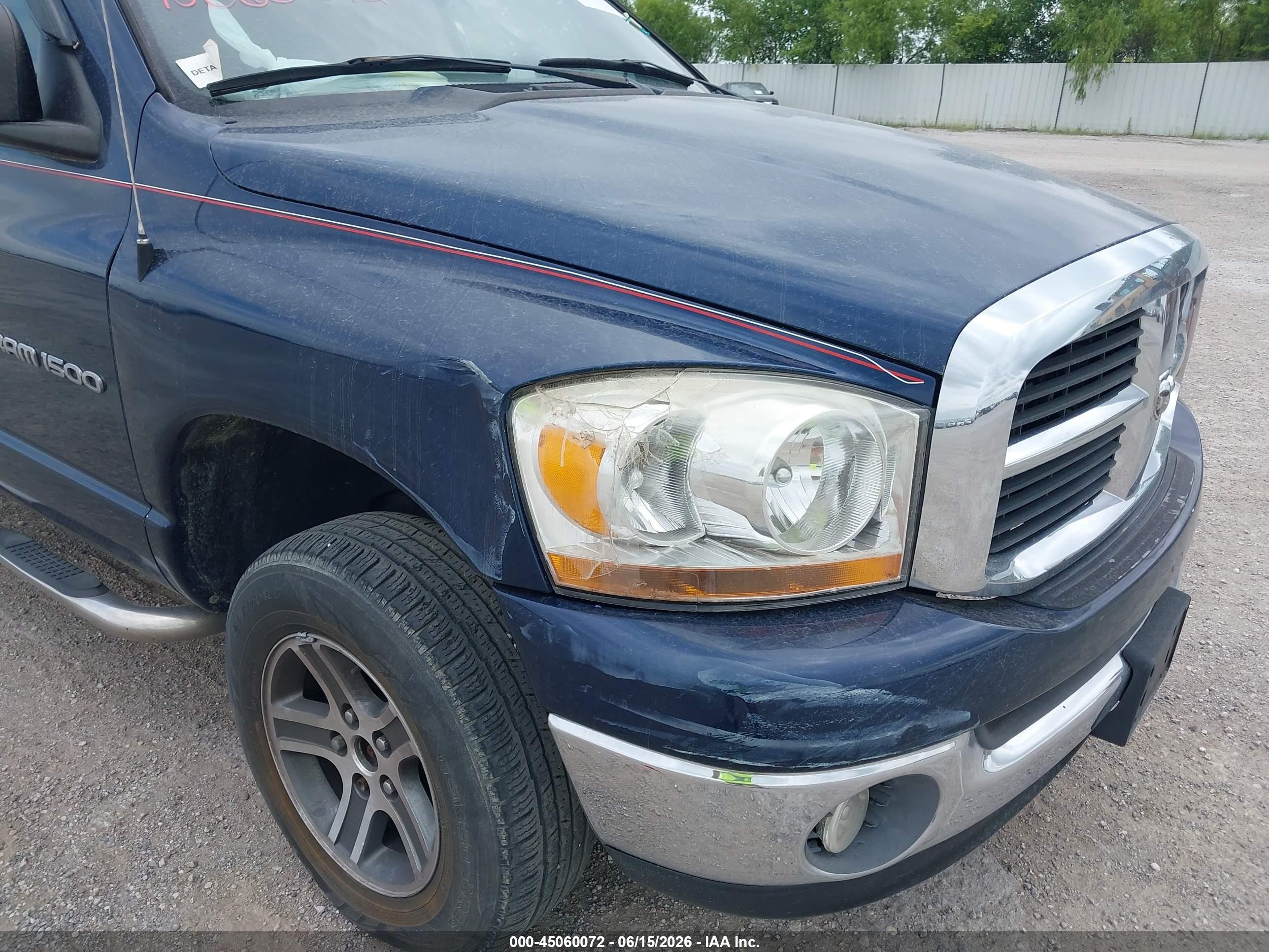 2006 Dodge Ram 1500 Slt/trx4 Off Road/sport Blue vin: 1D7HU18N56J107633