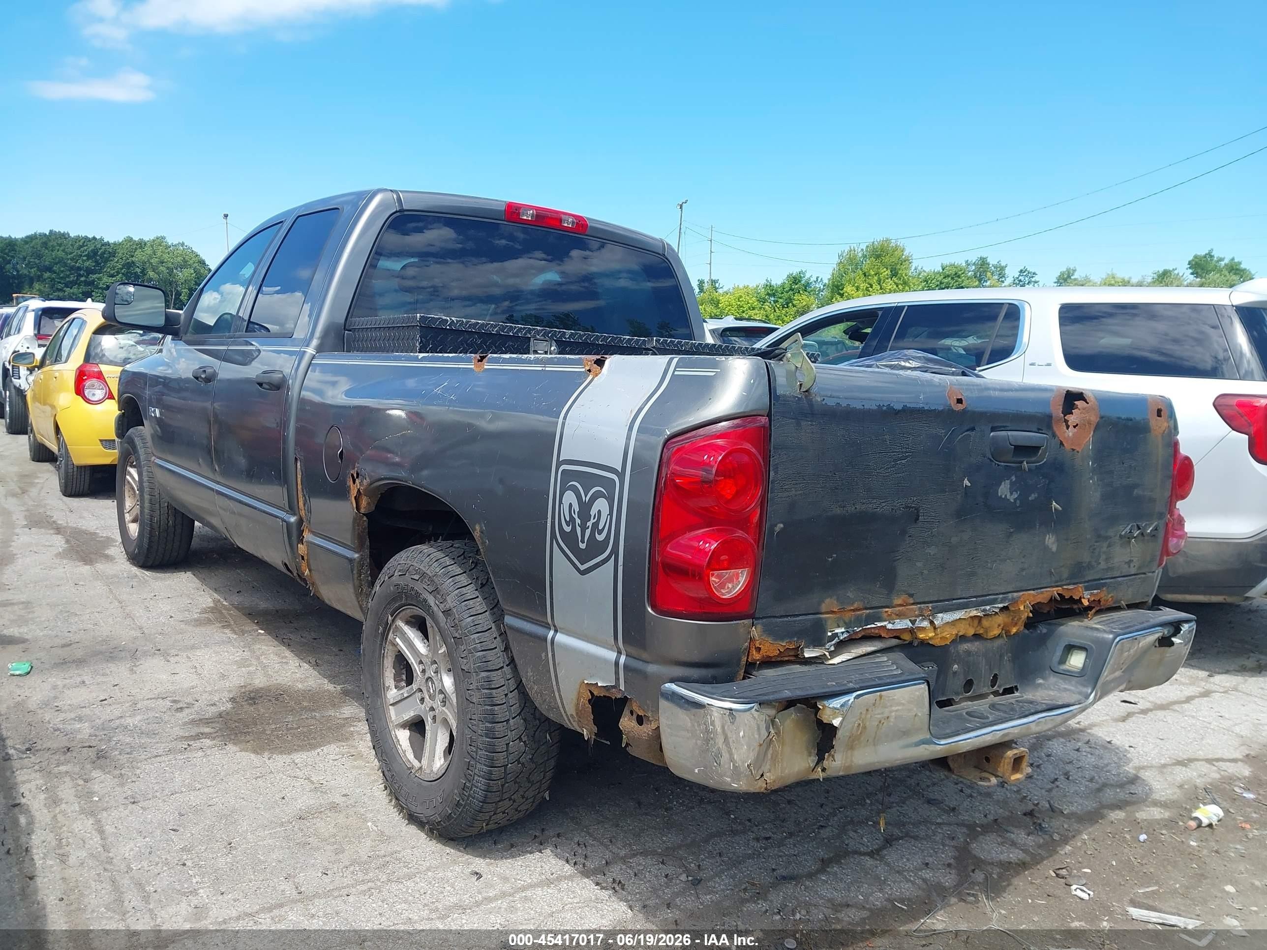 2008 Dodge Ram 1500 St/sxt Gray vin: 1D7HU18N58S587718
