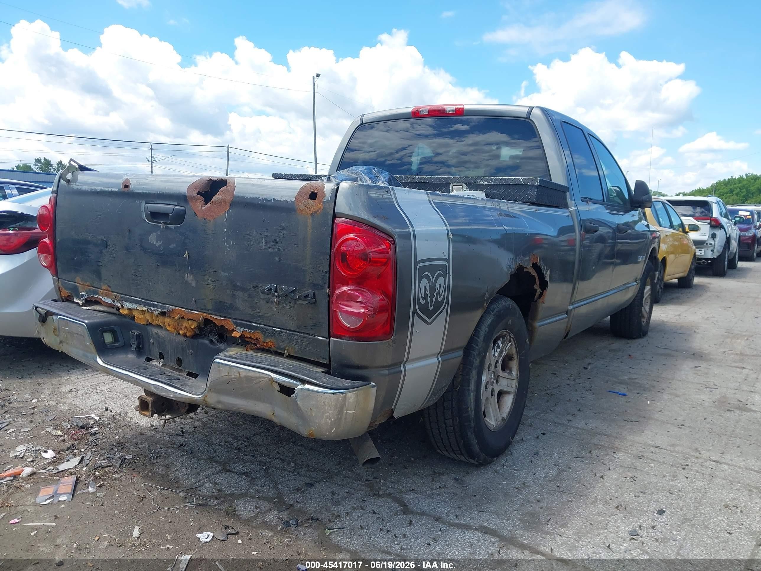 2008 Dodge Ram 1500 St/sxt Gray vin: 1D7HU18N58S587718