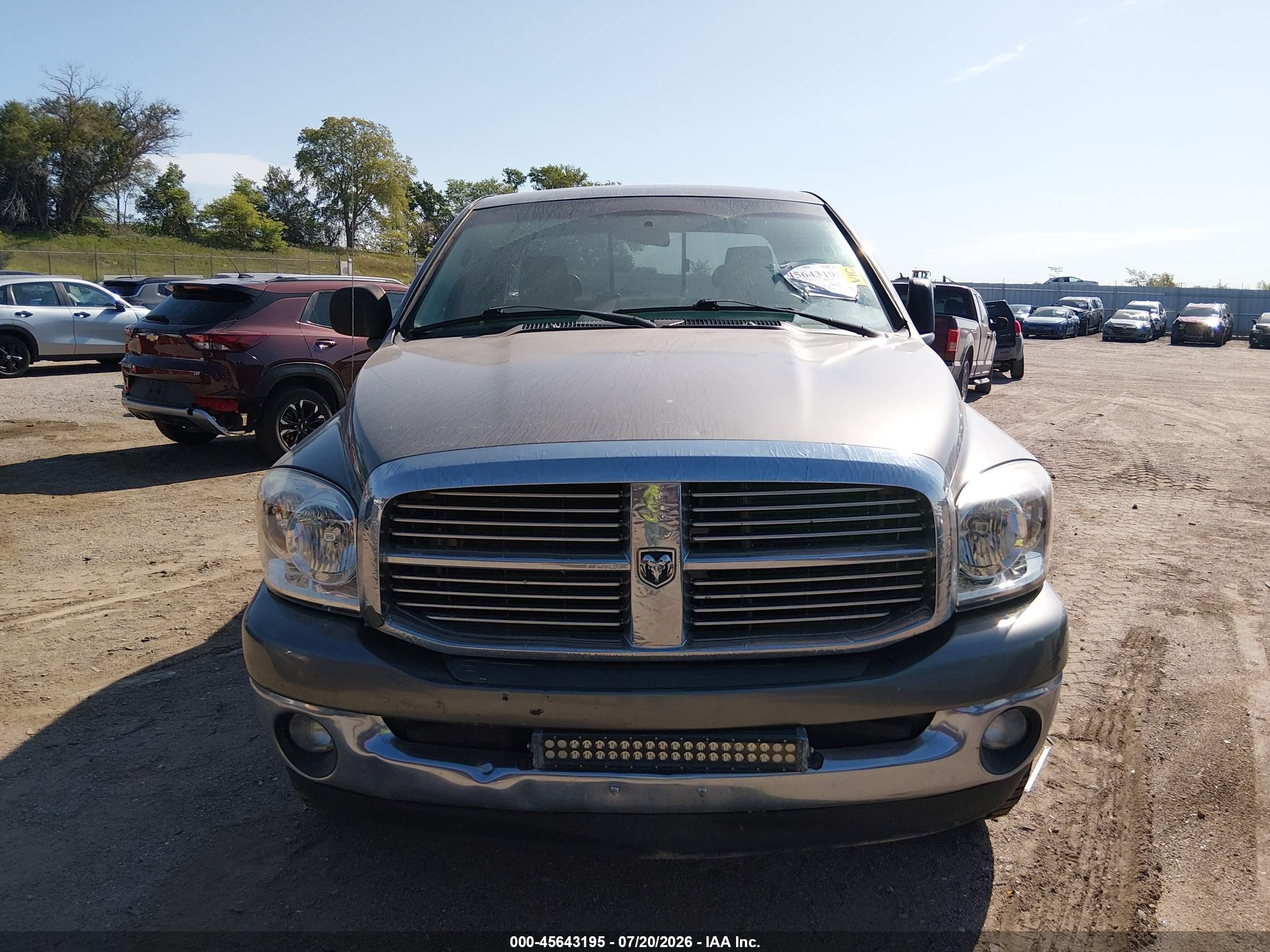 2008 Dodge Ram 1500 Slt Gray vin: 1D7HU18N58S595382