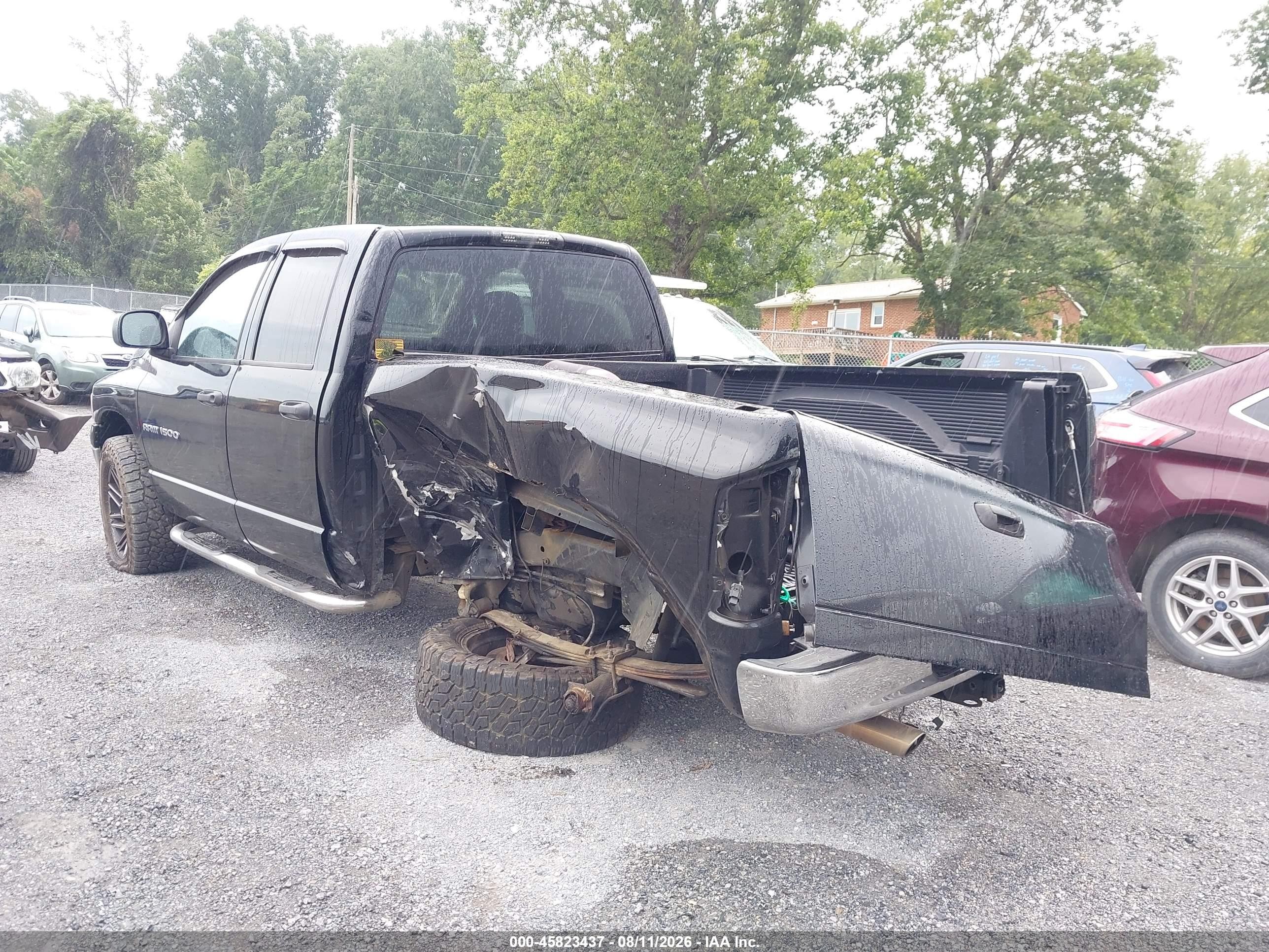 2003 Dodge Ram 1500 Black vin: 1D7HU18N63S380456