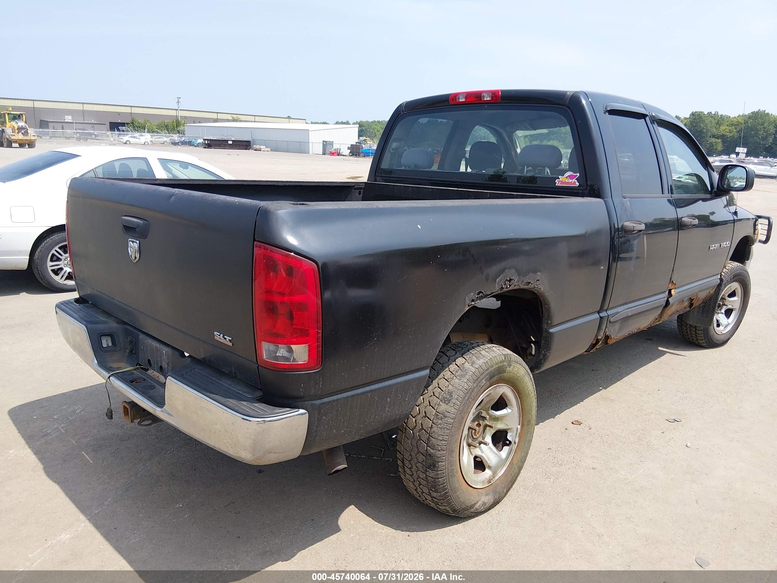 2005 Dodge Ram 1500 Slt/laramie Black vin: 1D7HU18N65J601773