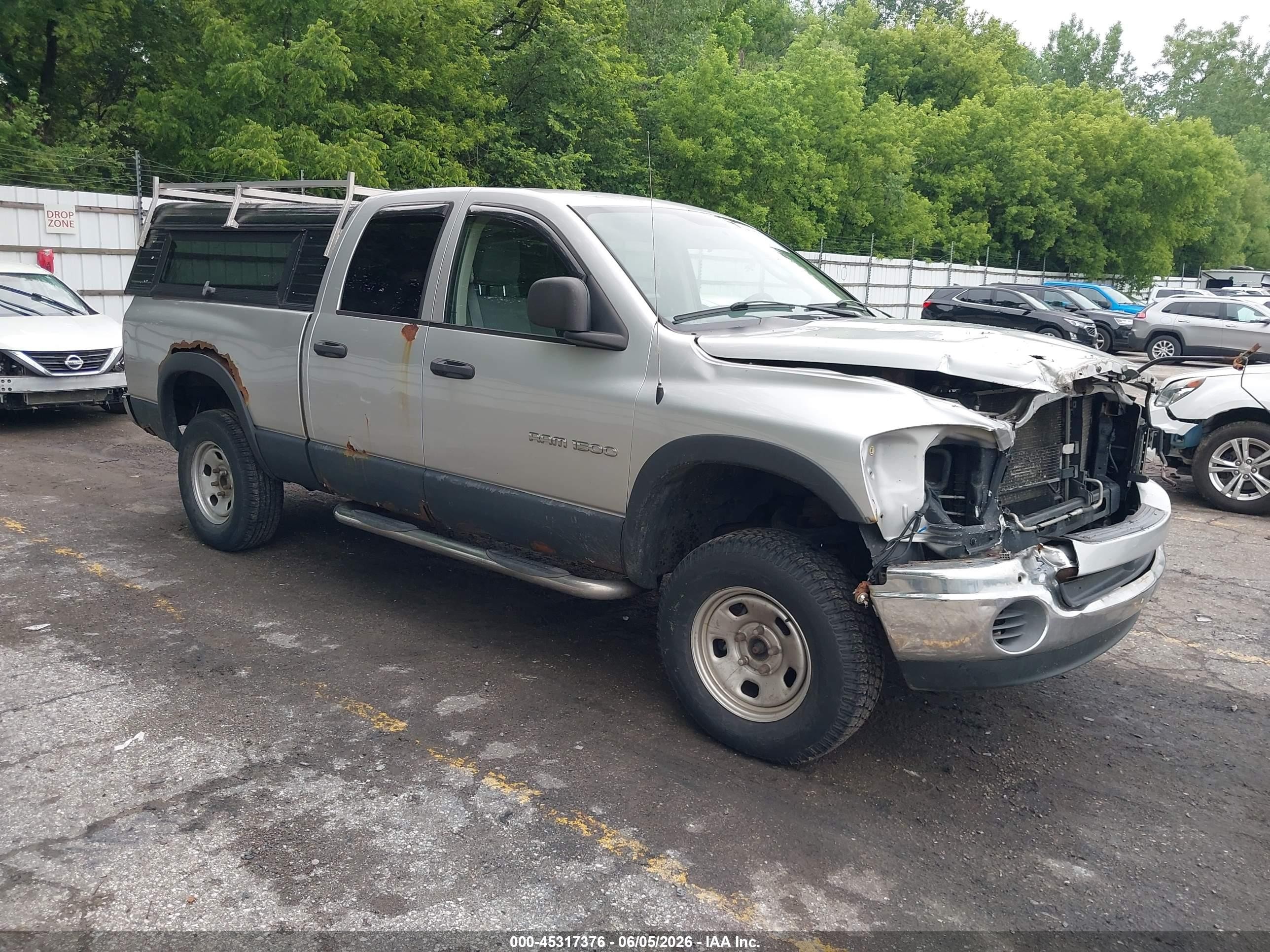 2006 Dodge Ram 1500 Slt/trx4 Off Road/sport Серебряный vin: 1D7HU18N66S531817