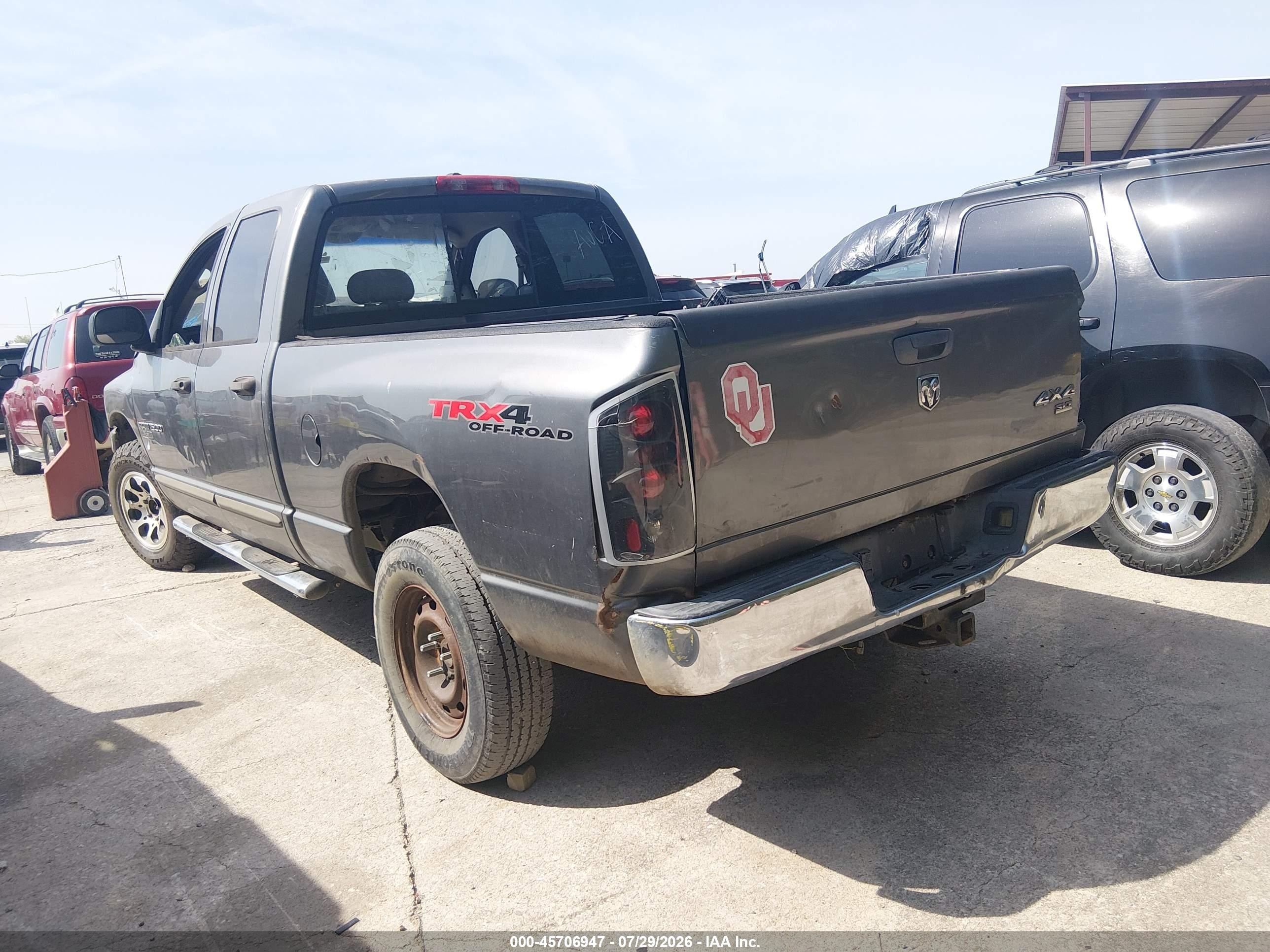 2006 Dodge Ram 1500 Slt/trx4 Off Road/sport Gray vin: 1D7HU18N66S592228