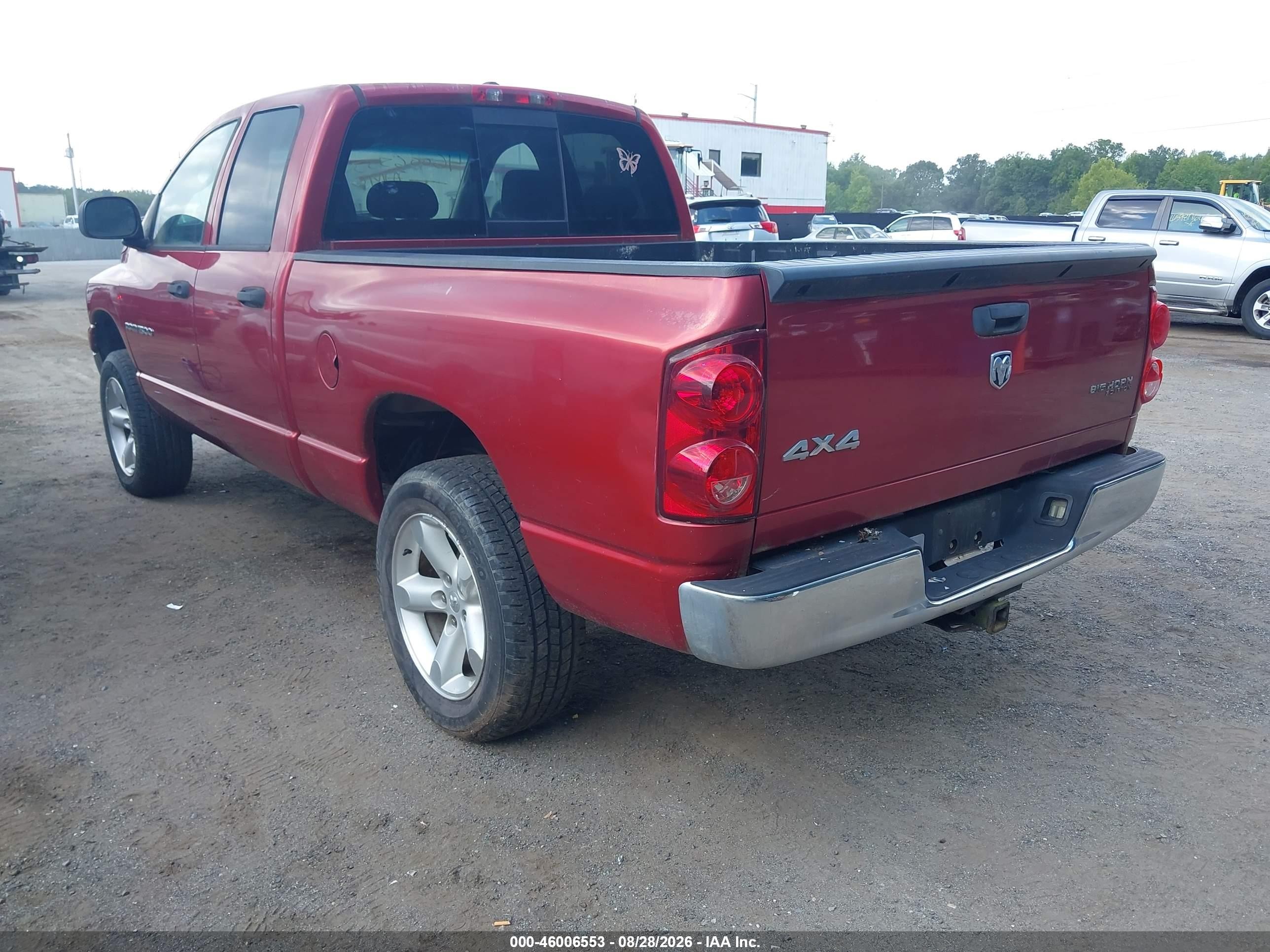 2007 Dodge Ram 1500 St/slt Красный vin: 1D7HU18N67J579082