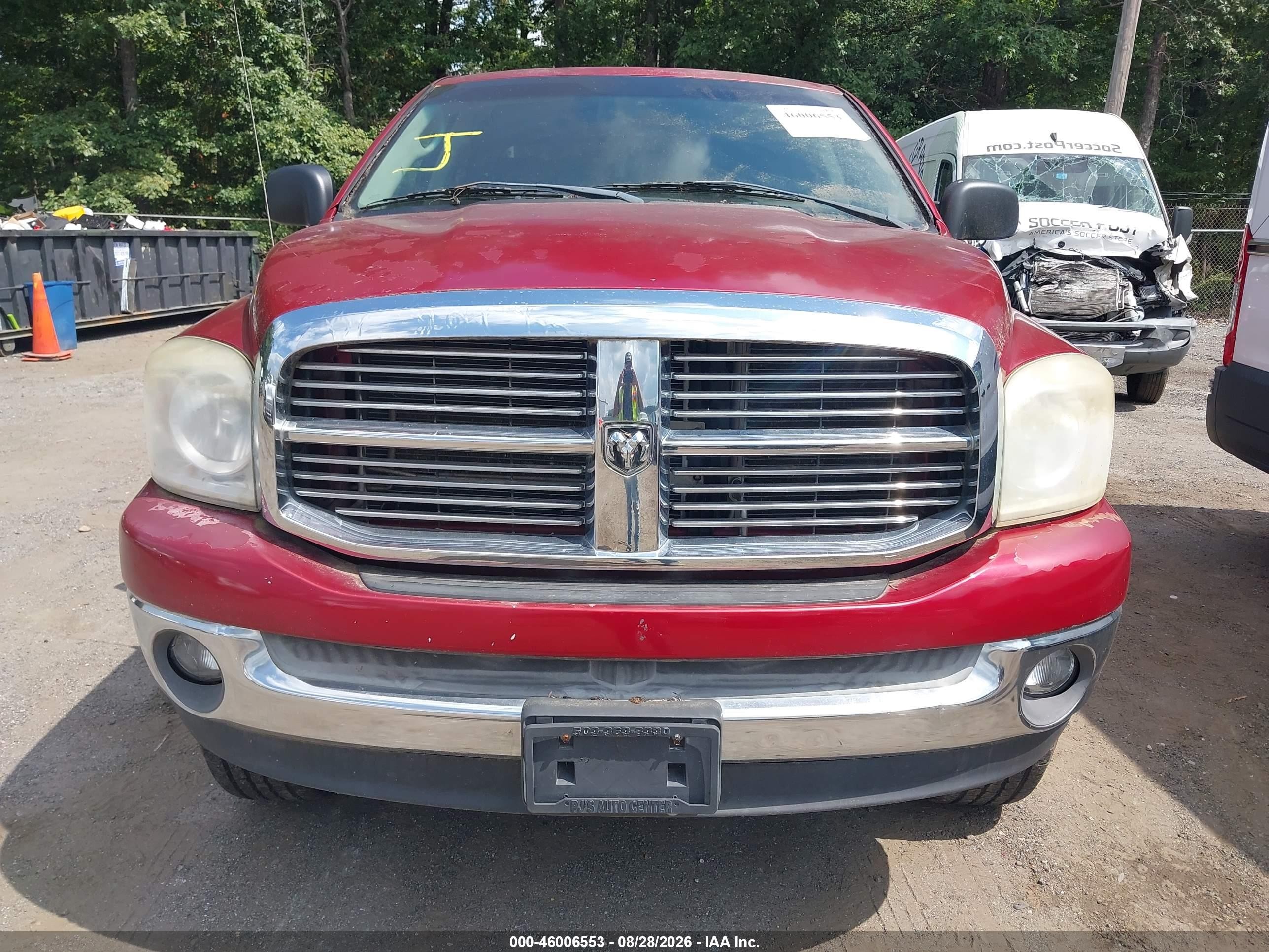 2007 Dodge Ram 1500 St/slt Красный vin: 1D7HU18N67J579082