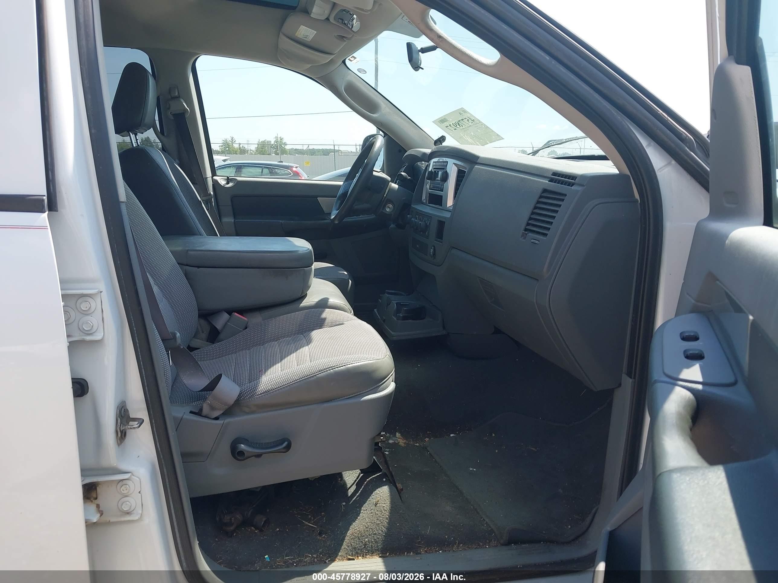 2008 Dodge Ram 1500 Slt White vin: 1D7HU18N68S567607