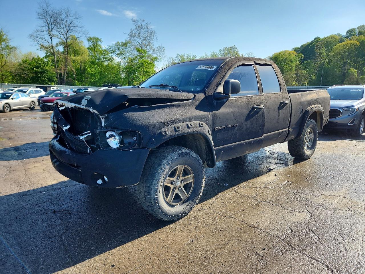 2002 Dodge Ram 1500 Black vin: 1D7HU18N72J252151