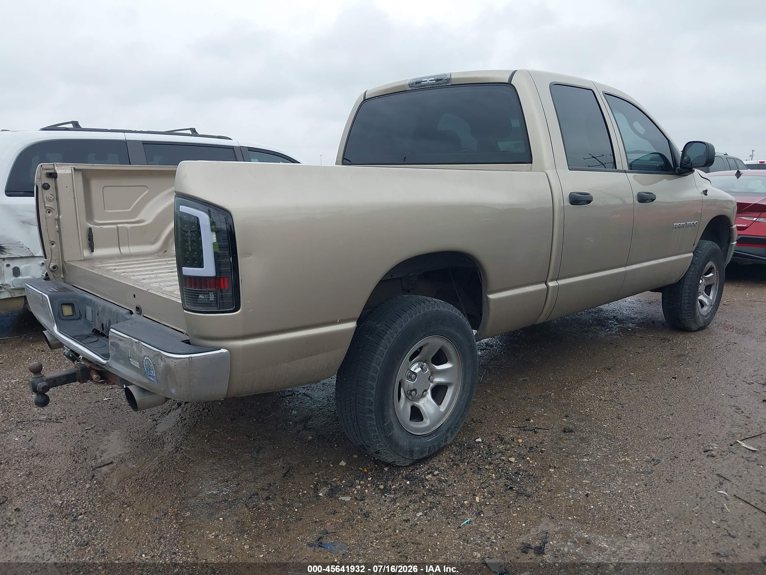 2004 Dodge Ram 1500 Slt/laramie Beige vin: 1D7HU18N74S698037