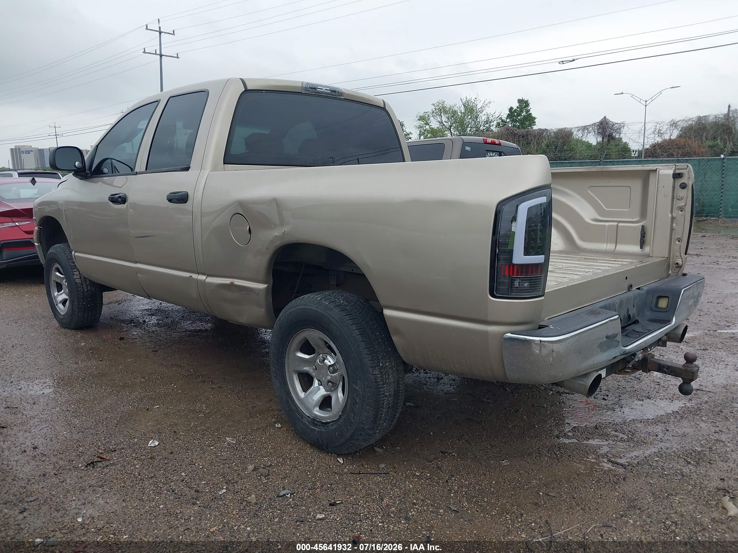 2004 Dodge Ram 1500 Slt/laramie Beige vin: 1D7HU18N74S698037