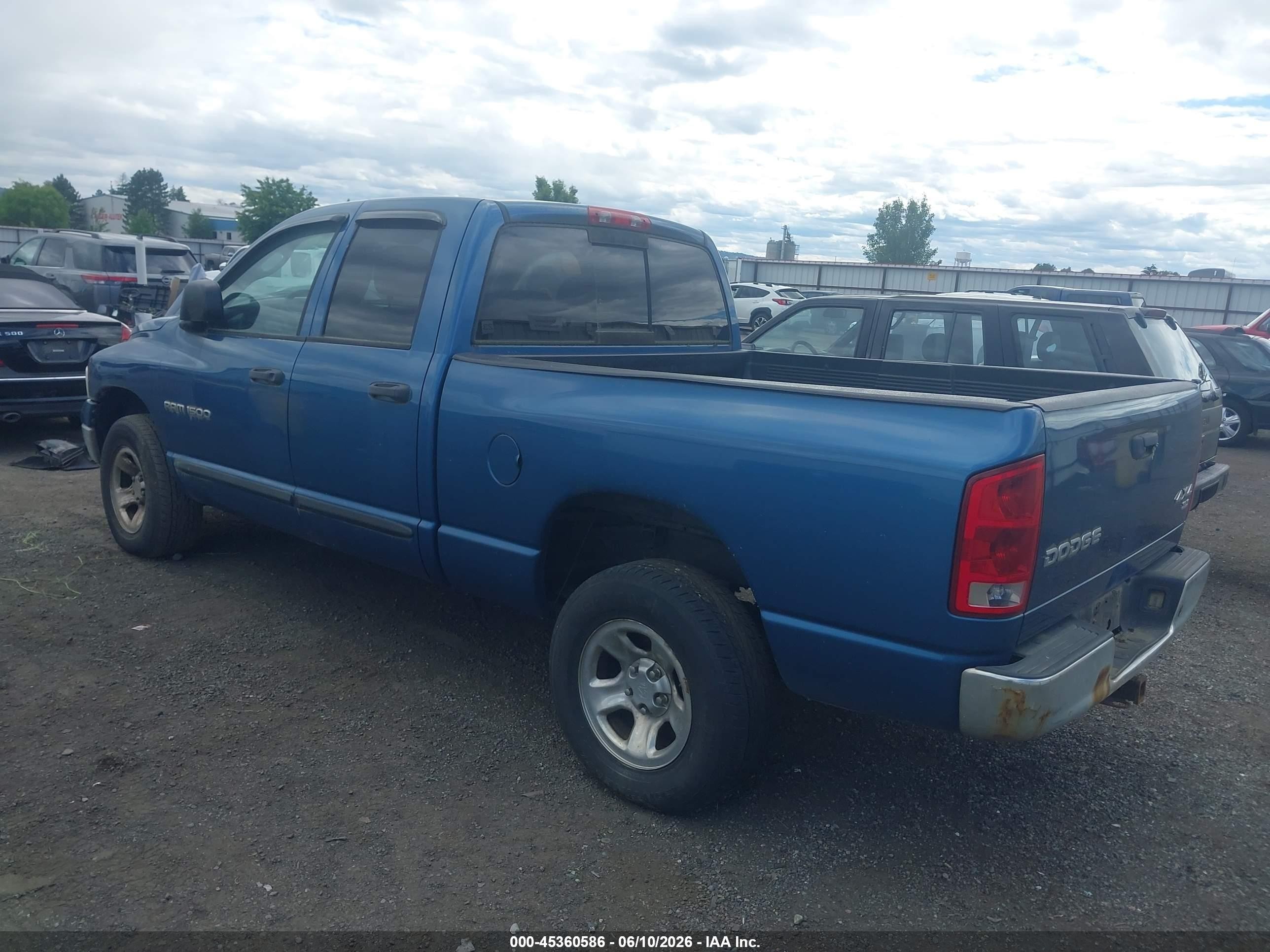 2004 Dodge Ram 1500 Slt/laramie Blue vin: 1D7HU18N74S786764