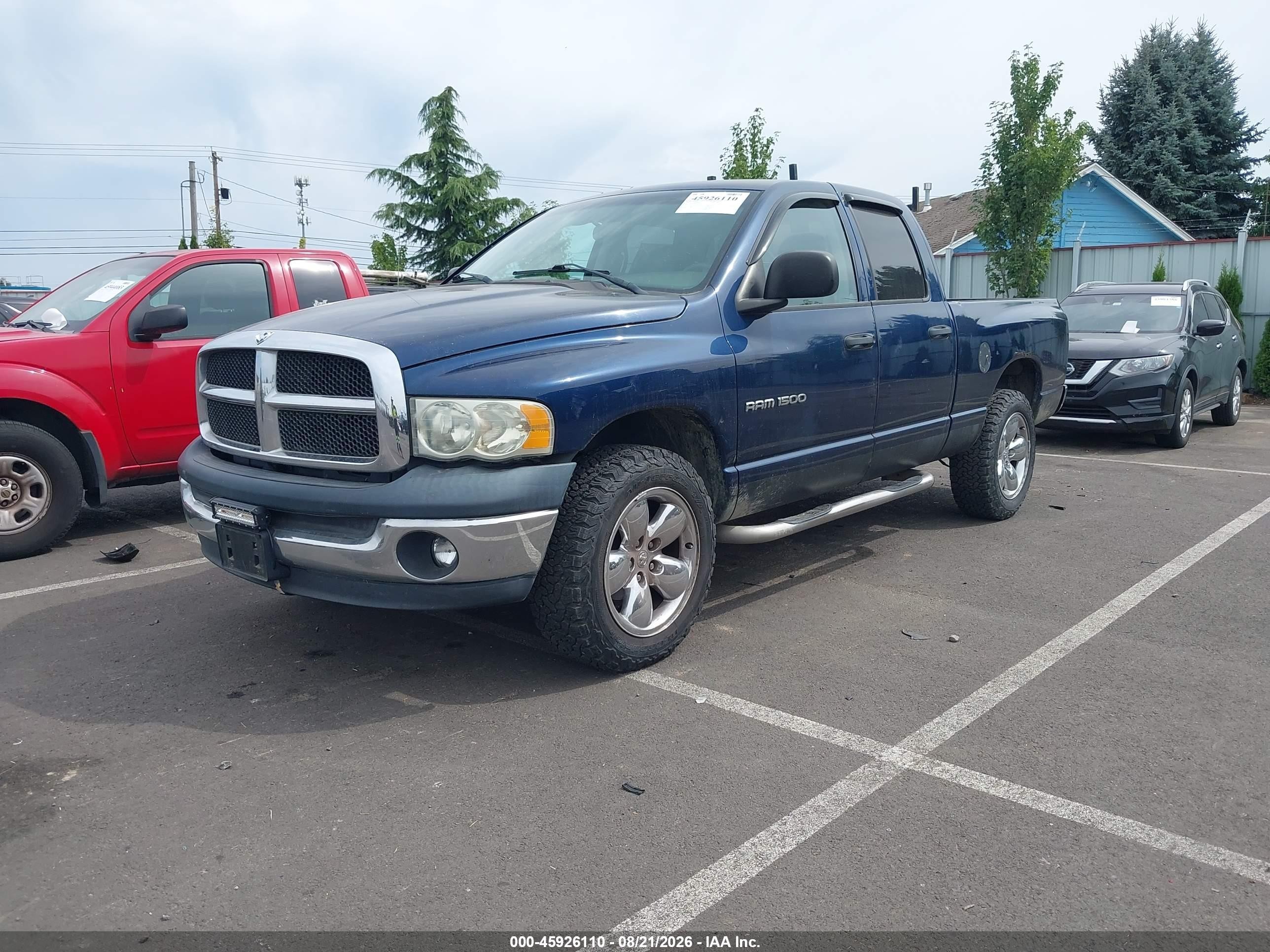 2003 Dodge Ram 1500 Slt/laramie/st Blue vin: 1D7HU18N83J570099
