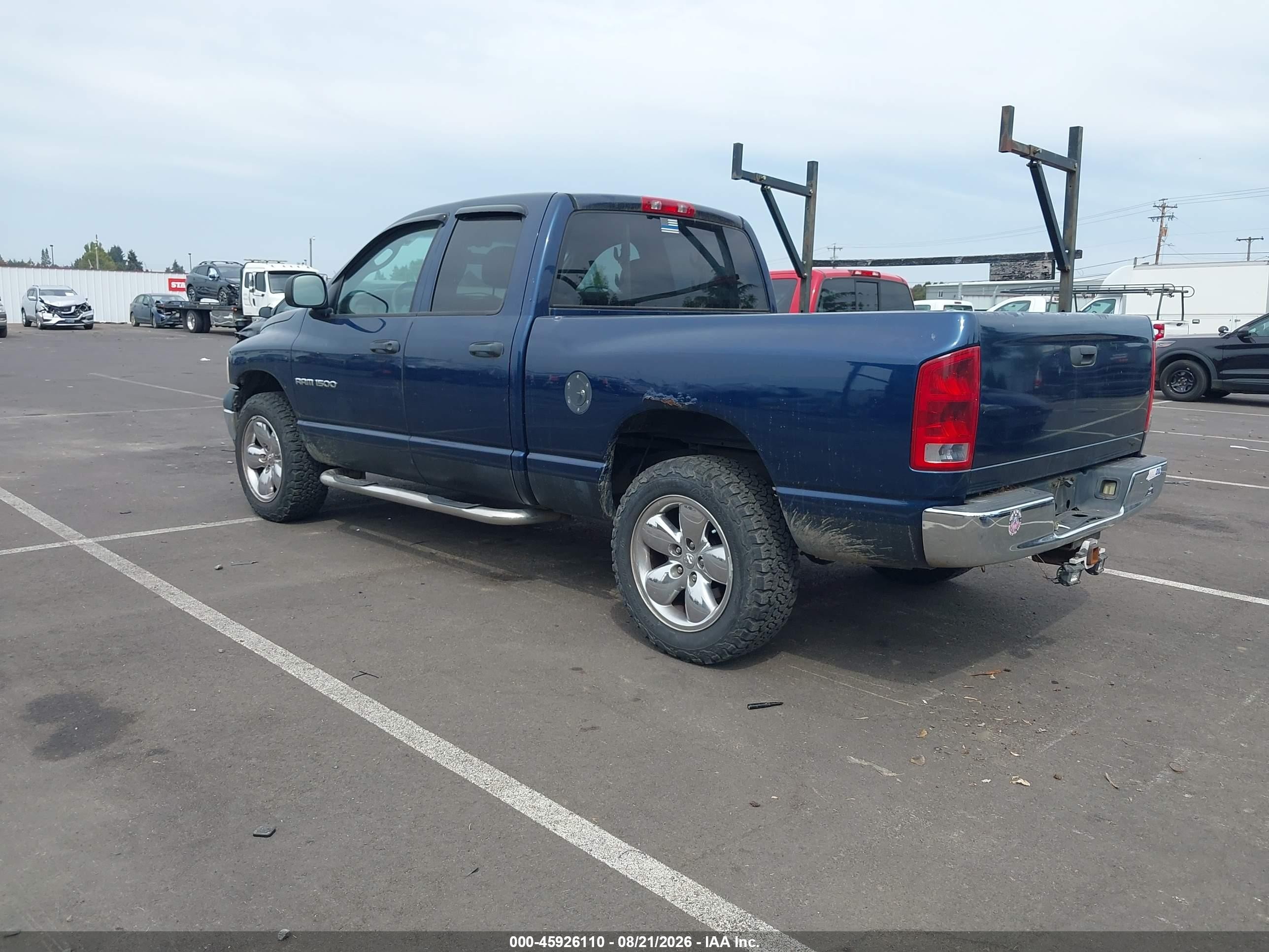2003 Dodge Ram 1500 Slt/laramie/st Blue vin: 1D7HU18N83J570099