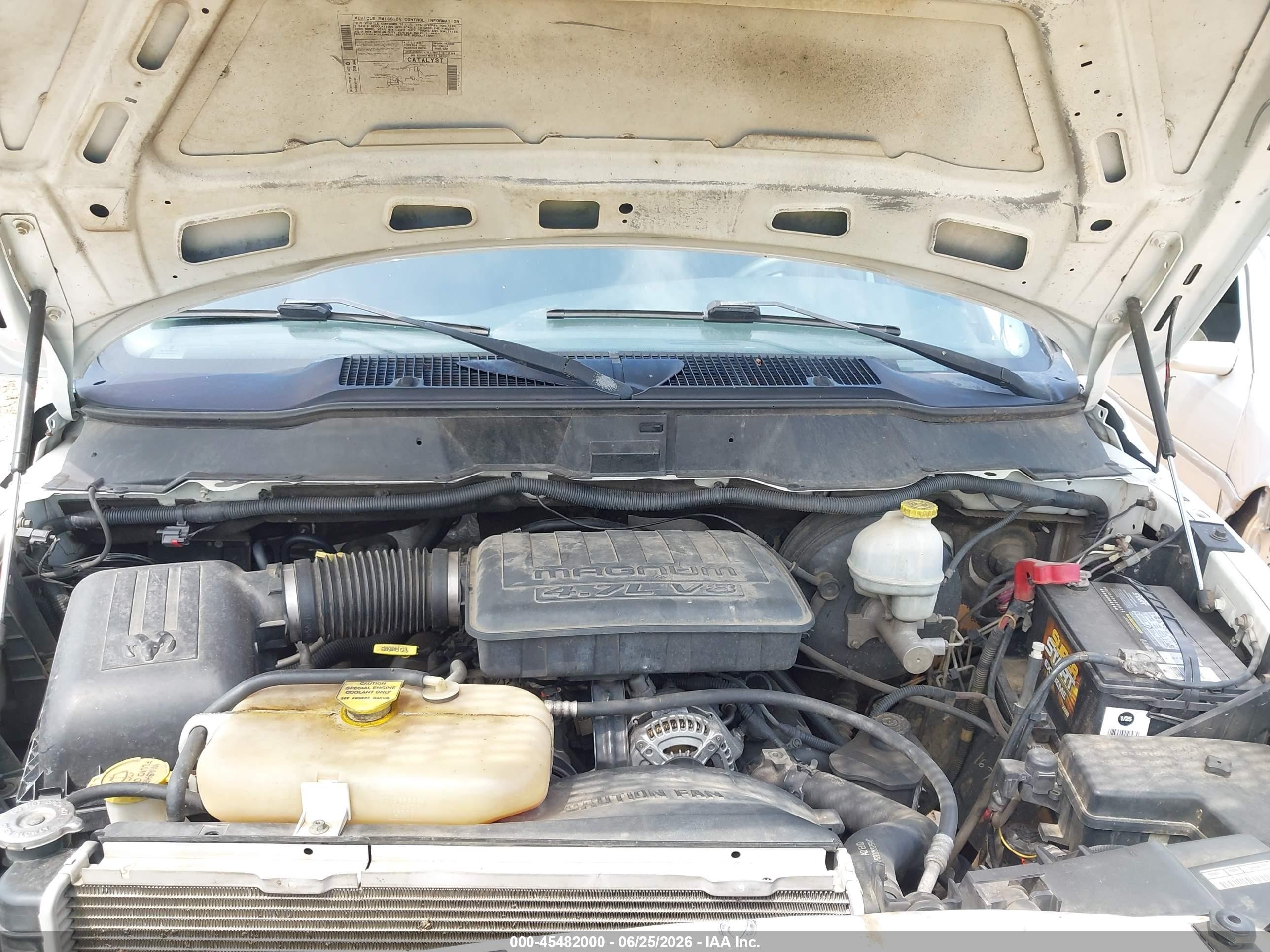 2004 Dodge Ram 1500 St White vin: 1D7HU18N84J127016