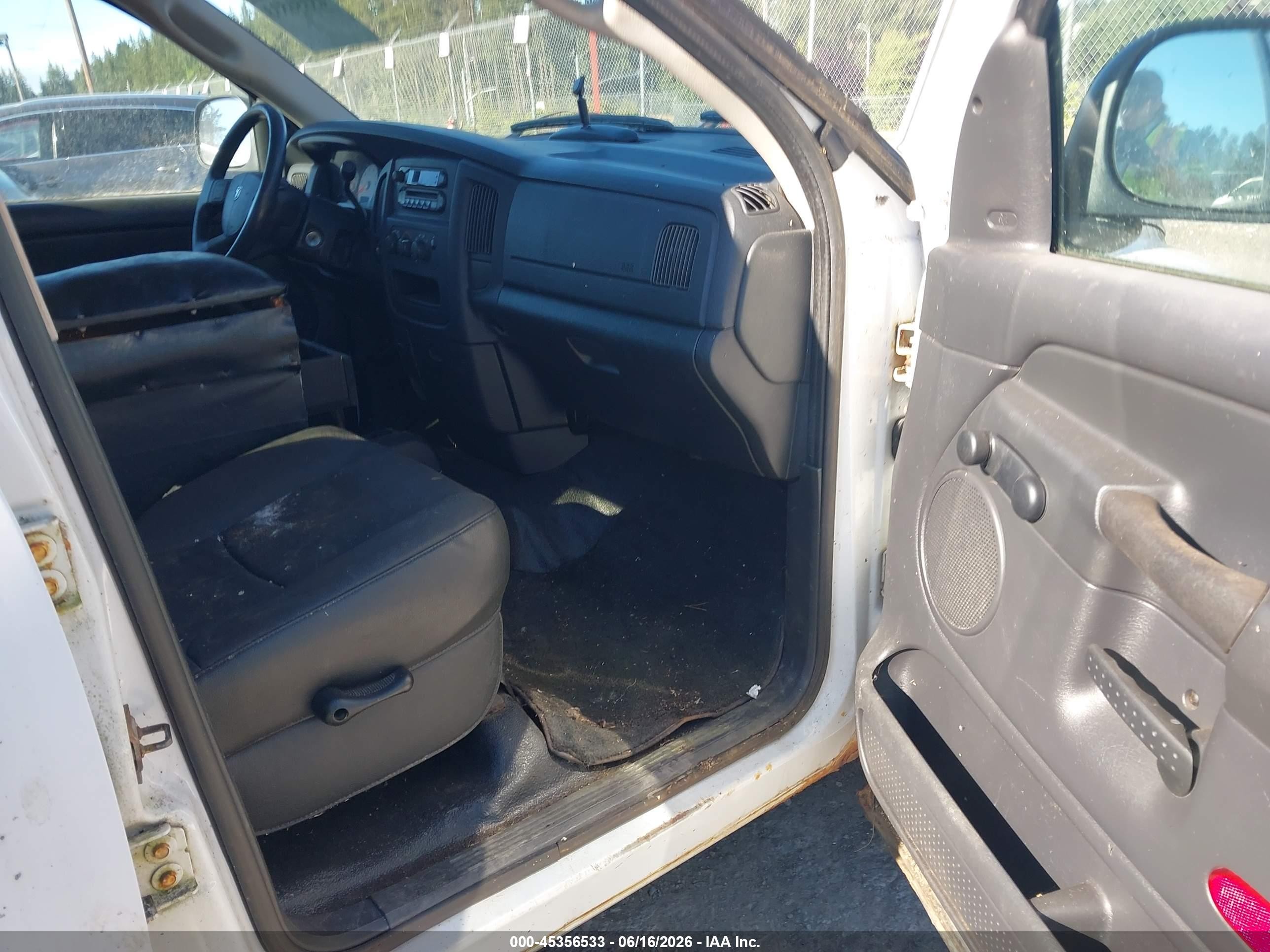 2005 Dodge Ram 1500 St White vin: 1D7HU18N85S353018