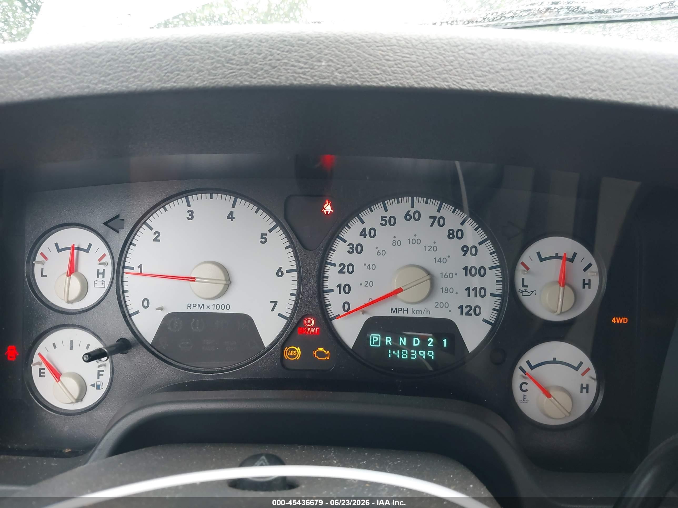 2006 Dodge Ram 1500 Slt/trx4 Off Road/sport Gray vin: 1D7HU18N86J164232